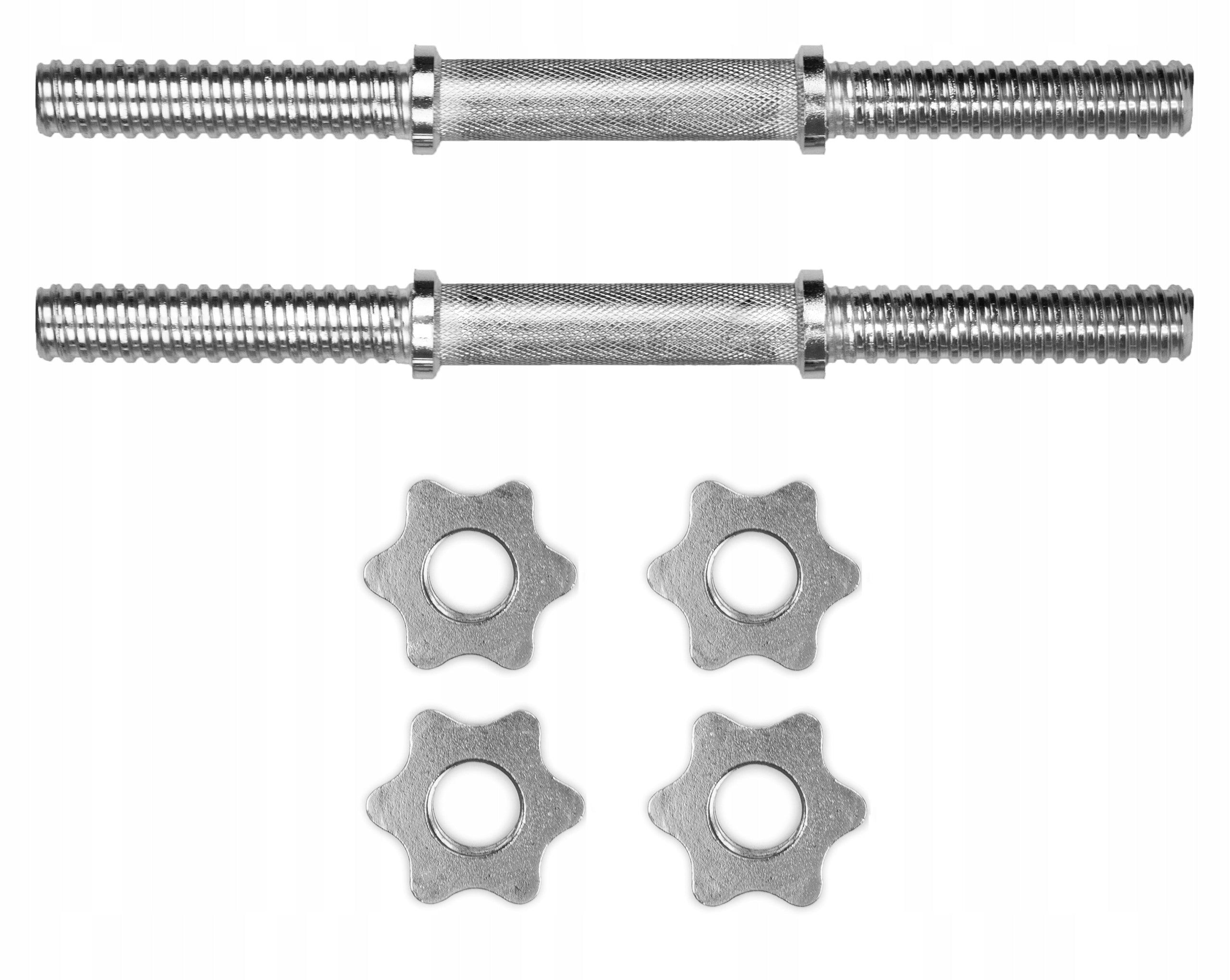 CAST IRON DUMBBELLS adjustable 2x10kg griffins 28mm plates exercise set 20kg Model SPORT