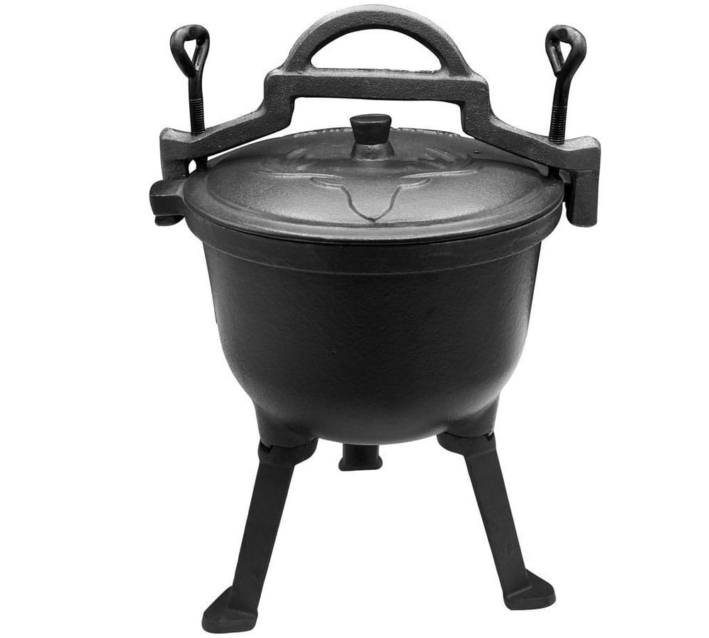 CAST IRON ENAMELLED HUNGARIAN HUNTING POT 10L FOR BONFIRE GRILL Capacity 10 l