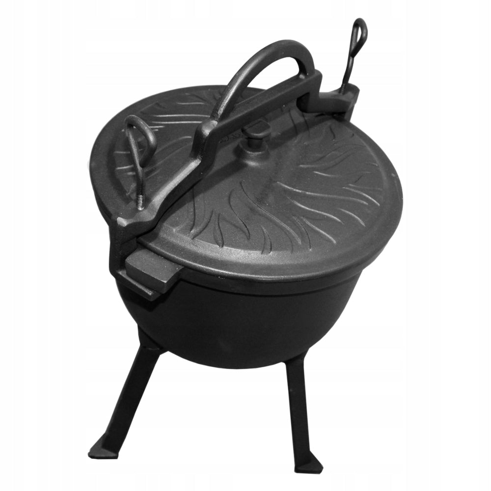 CAST IRON HUNTING CAULDRON 8L FOR BONFIRE ROASTS ROAST STEW KAWMET Manufacturer Kawmet