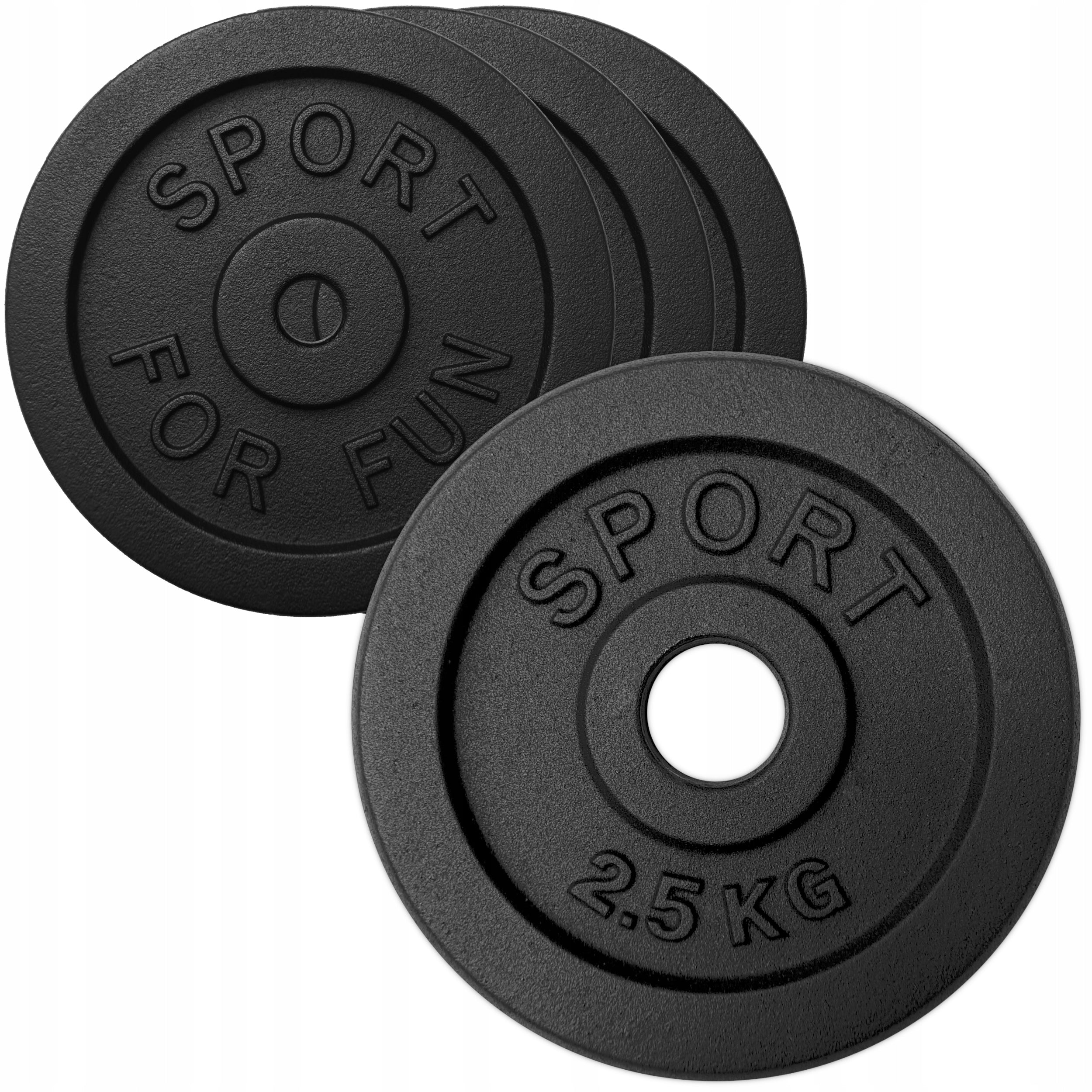 CAST IRON LOAD 4x2,5kg SET 10kg plate 28mm