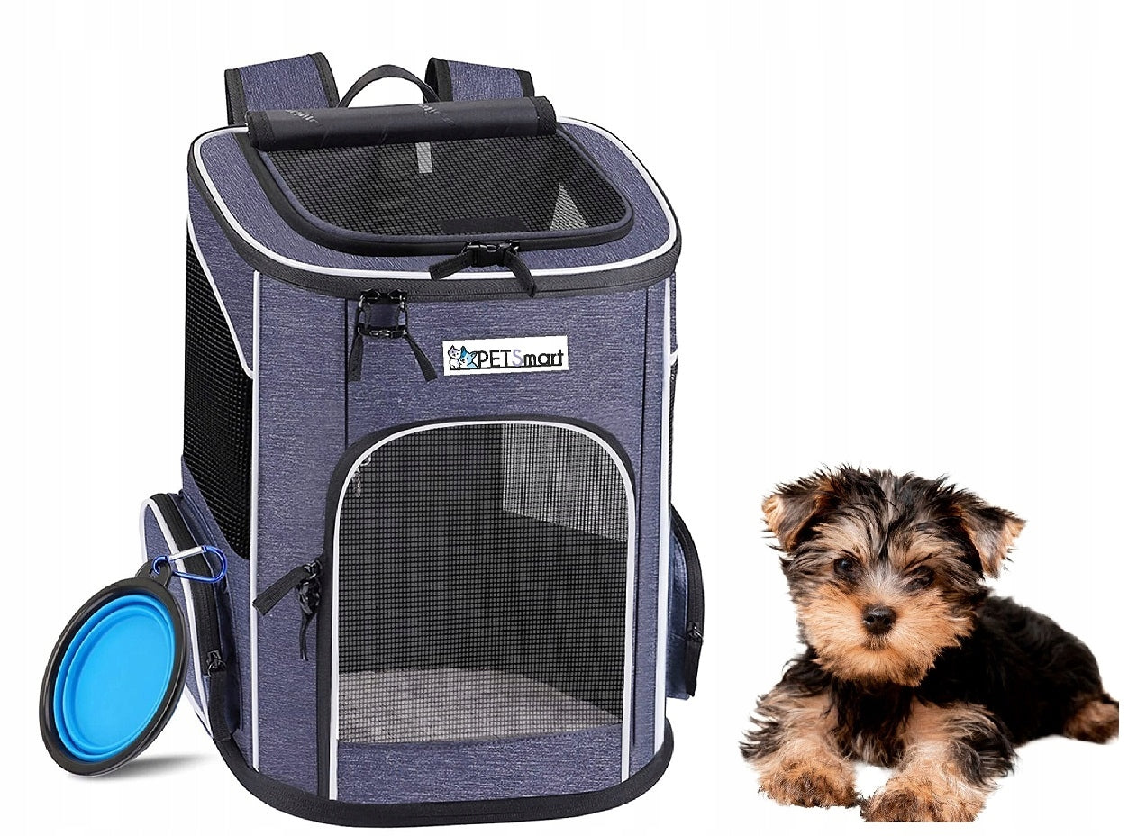 CAT BACKPACK DOG Transporter Bag LARGE Additional features large air vents shock absorbing material washable seat belt compatible foldable meets IATA requirements