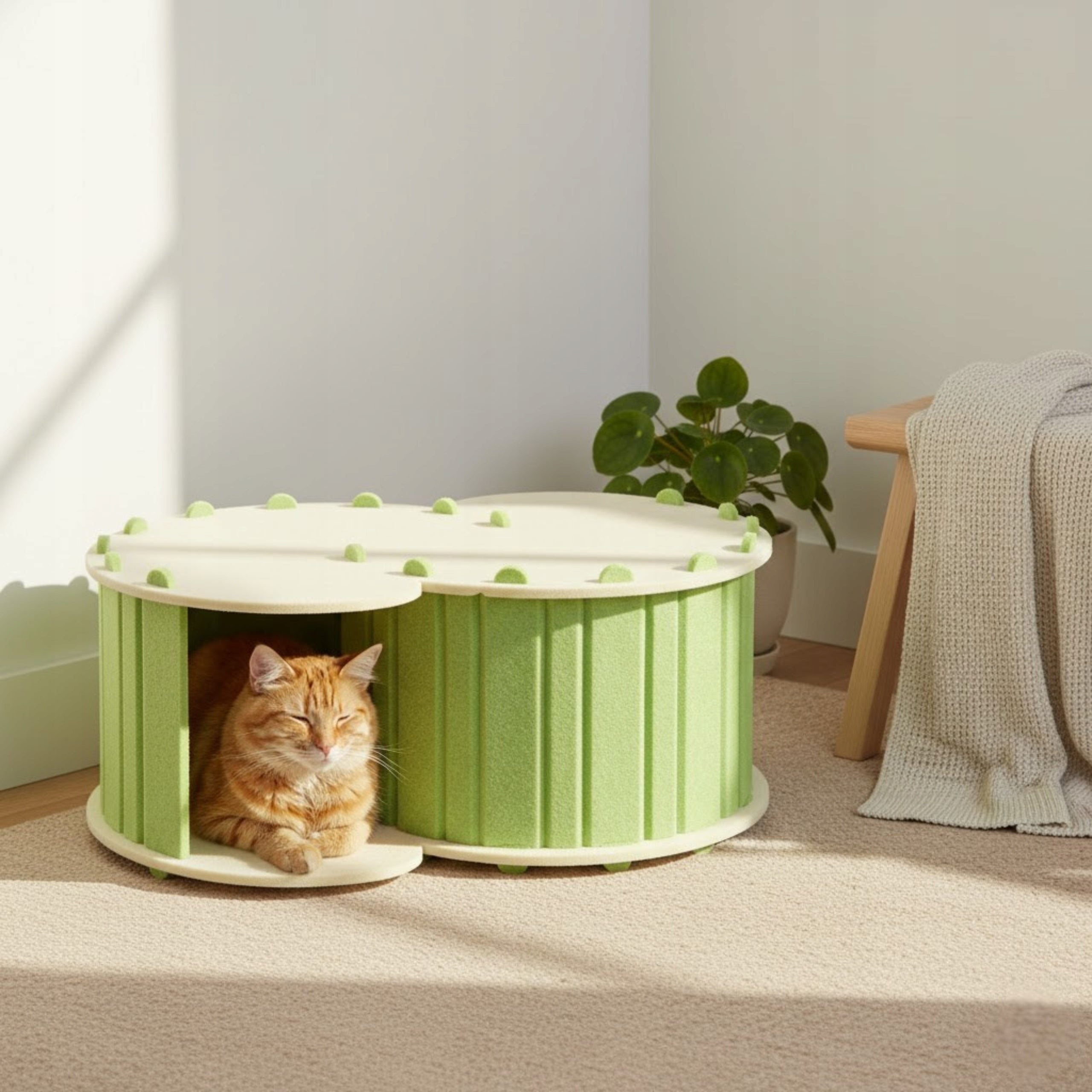 CAT BED BOOTH COTTAGE 58x39x29 cm WILL FIT TWO CATS SIEMIEC Manufacturer code BUDKA DLA KOTA