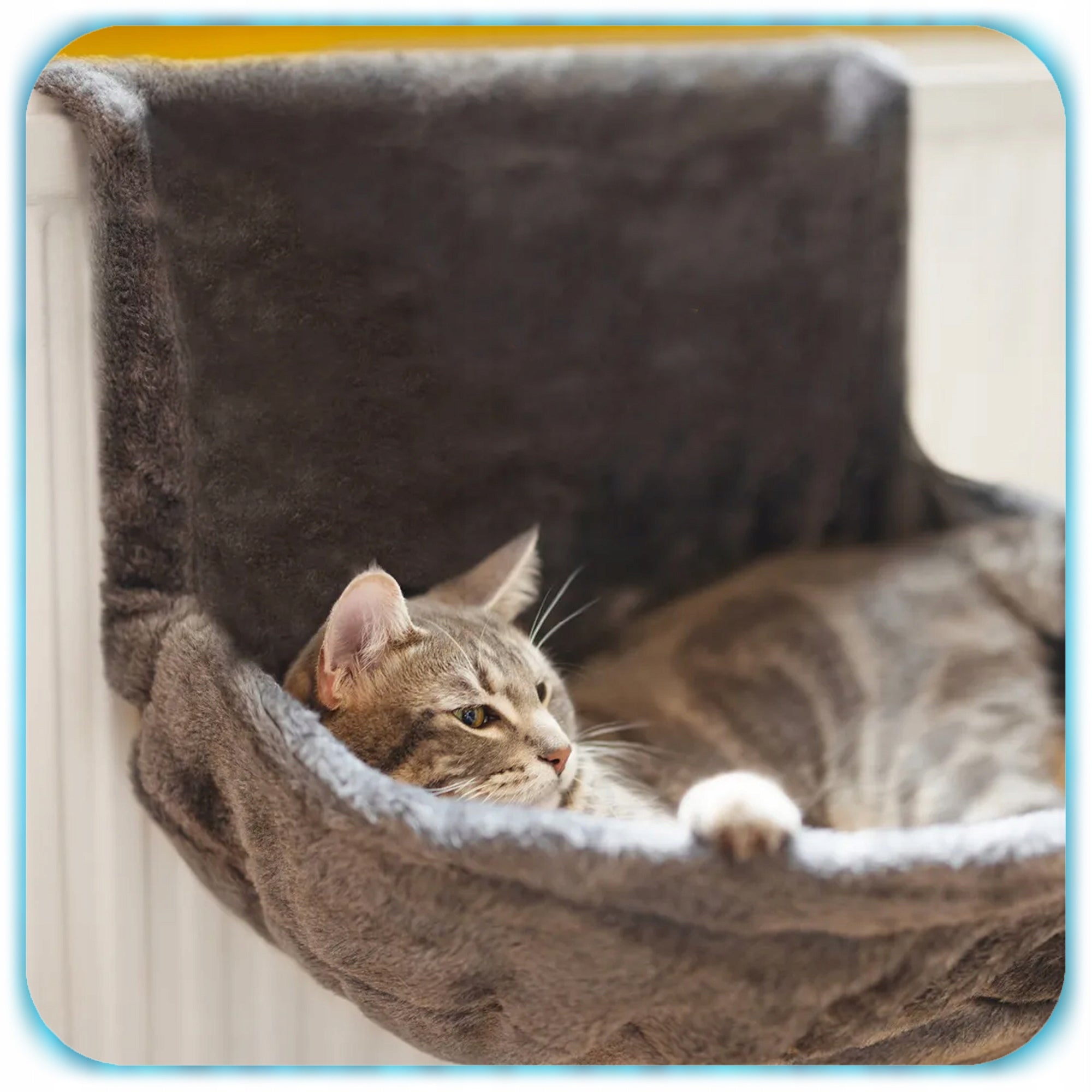 CAT BED HANGING RADIATOR HEATER HAMMOCK PLUSH BED 47x40 Length 47 cm