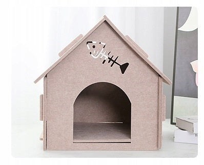 CAT BED SMALL DOG HOUSE BOOTH FELT TENT TIPI Trade name LEGOWISKO DLA KOTA DOMEK BUDKA