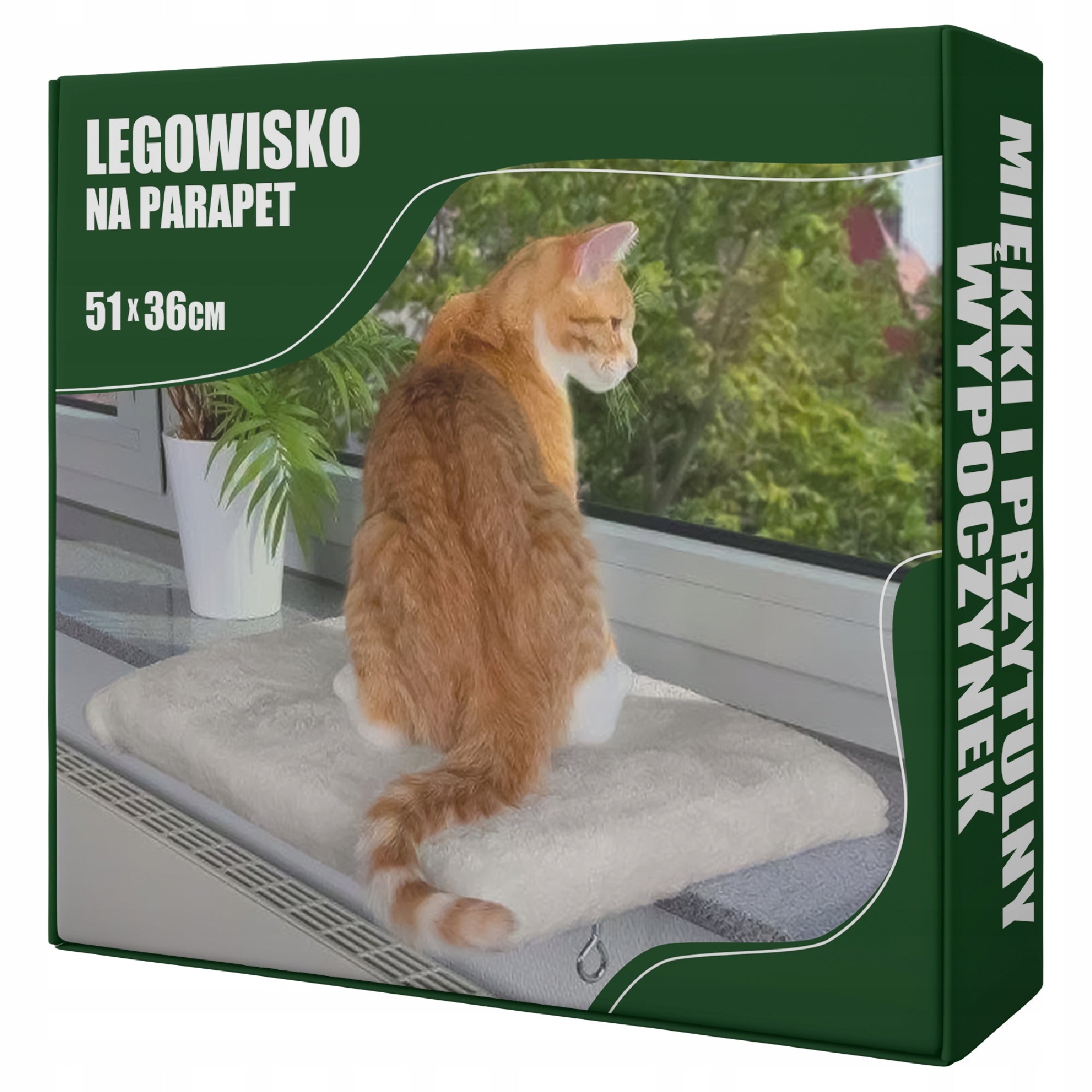 CAT BED for WINDOW SILL 51x36 Bedding Mat PILLOW WINDOW Ko B3 Length 51 cm