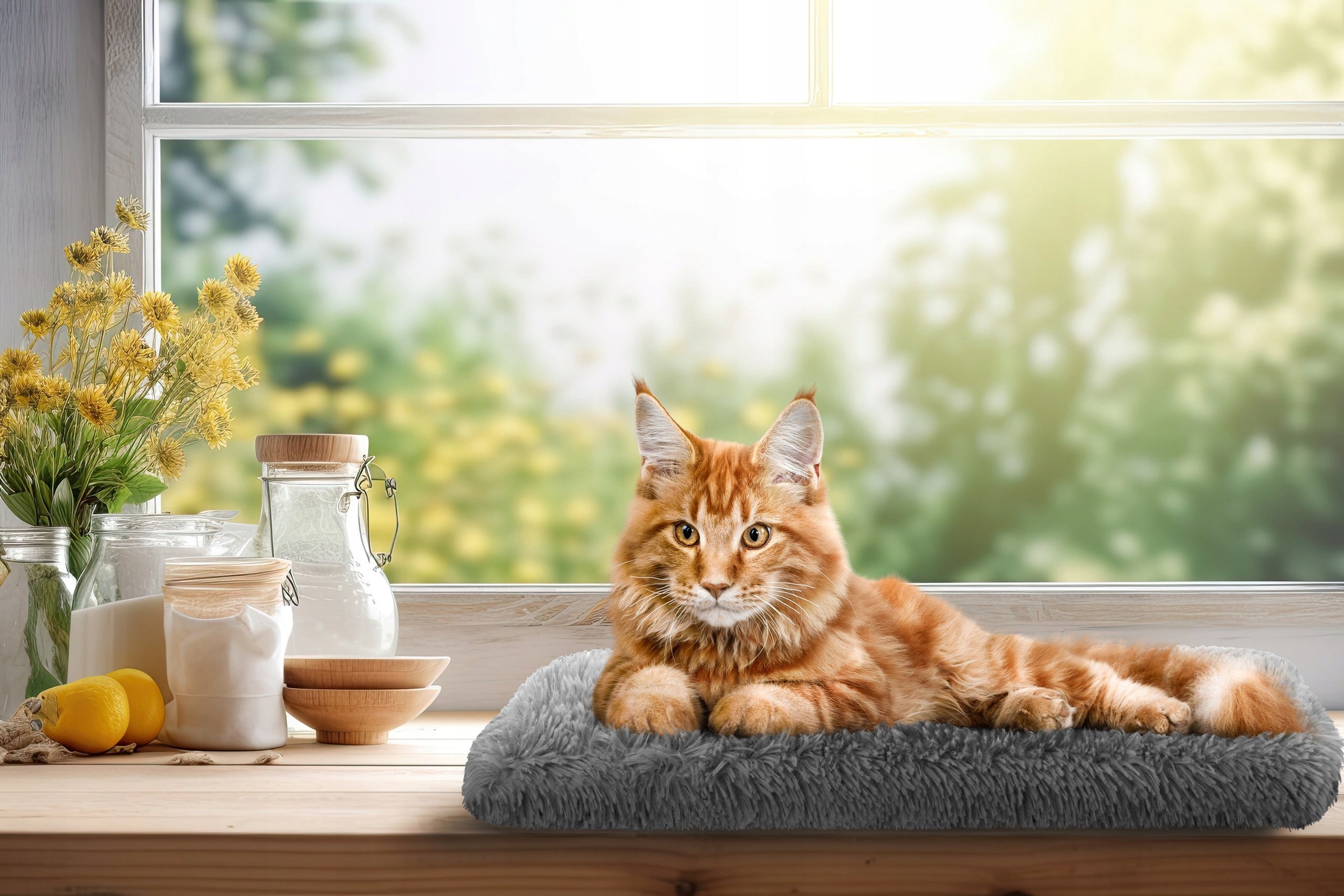 CAT BED for window sill Mat Mattress Bedding Cat bed 60x25 cm Manufacturer code R4 KLSSZA2