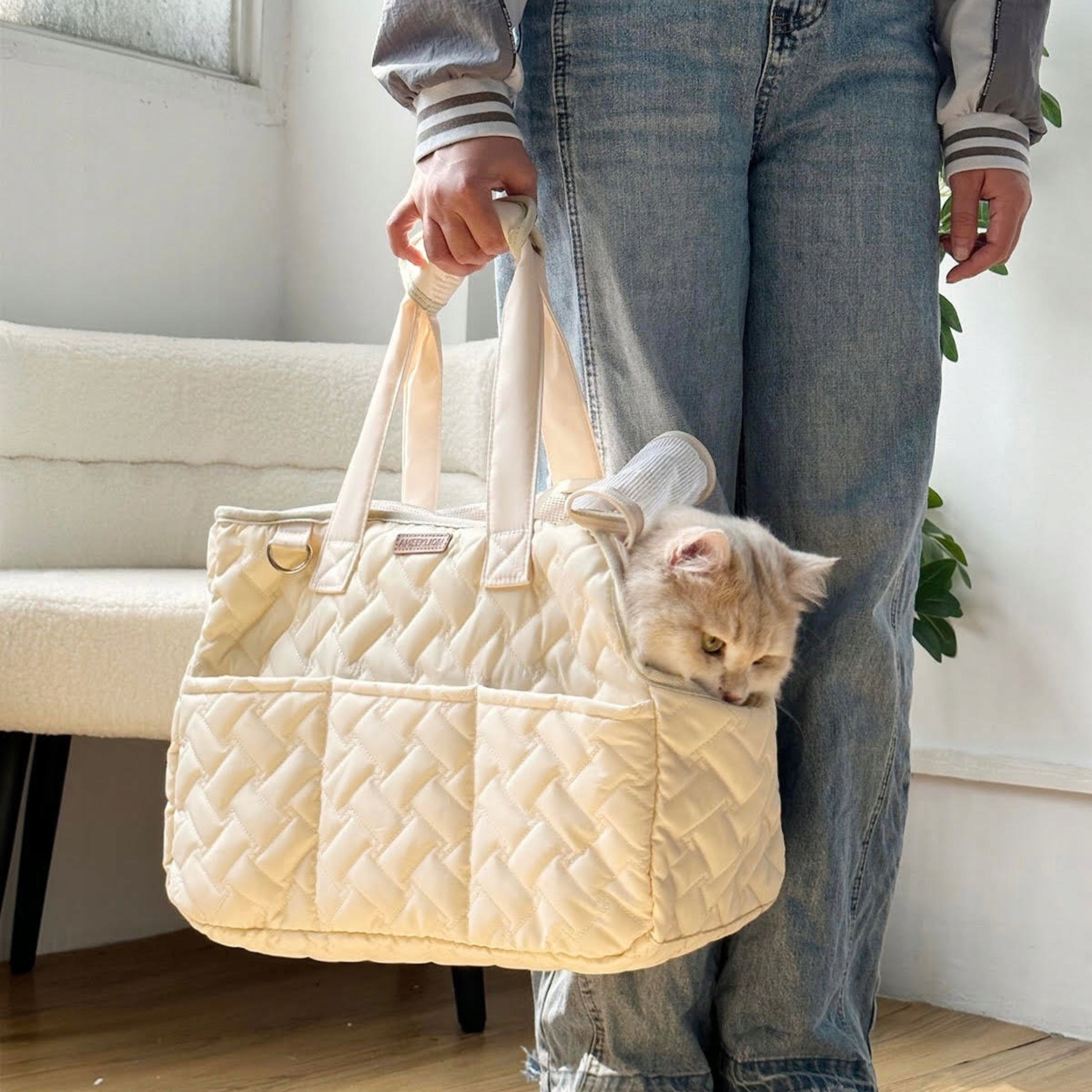 CAT CARRIER SHOULDER BAG FOR ANIMALS VENTILATION SIEMIEC Manufacturer code TORBA TRANSPORTER DLA KOTA