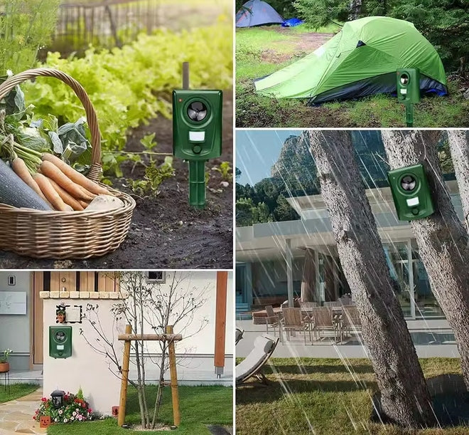 CAT DETERRENT DOGS FOXES SAREN WILD bird repellent MOTION SENSOR Certificates of conformity CE