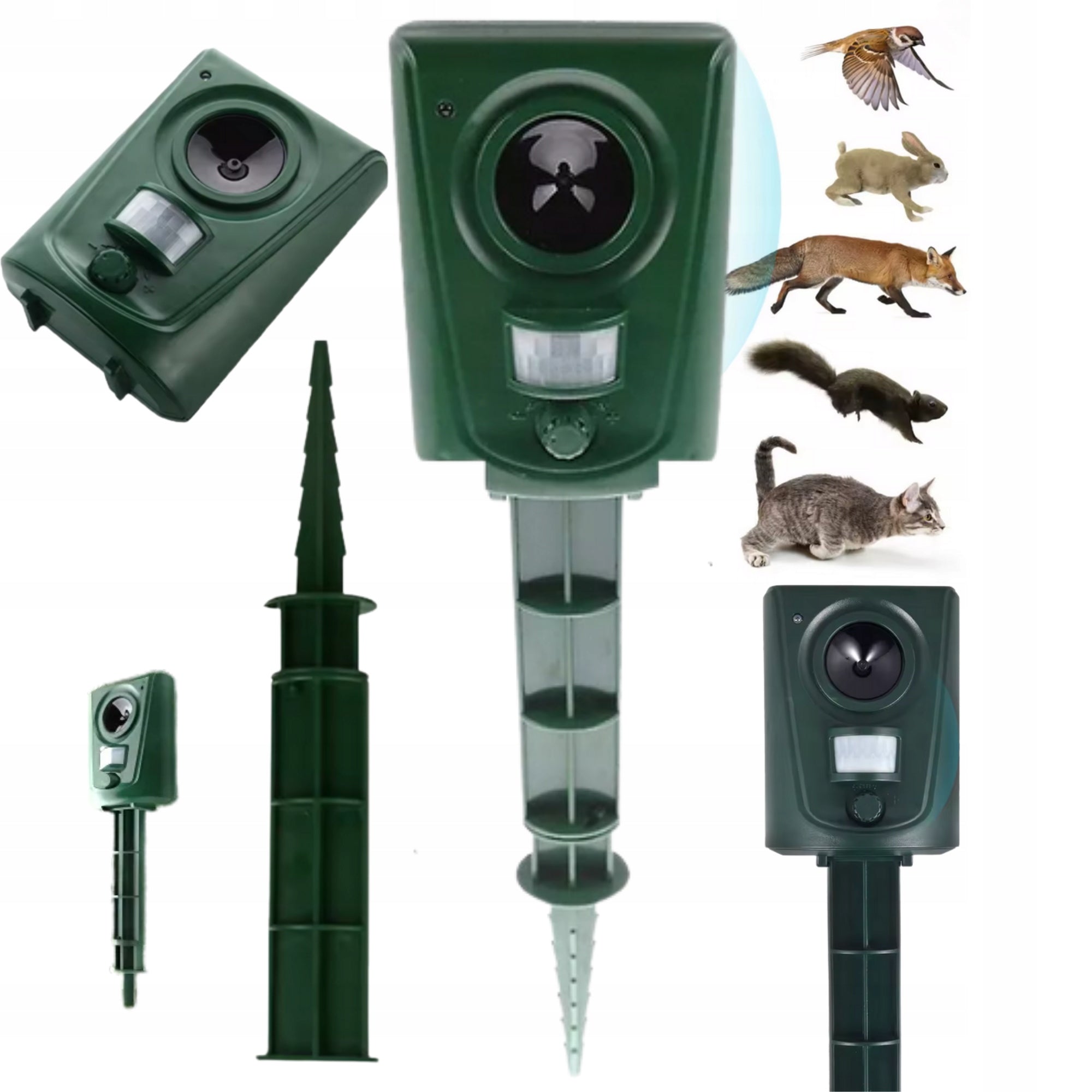 CAT DETERRENT DOGS FOXES SAREN WILD bird repellent MOTION SENSOR