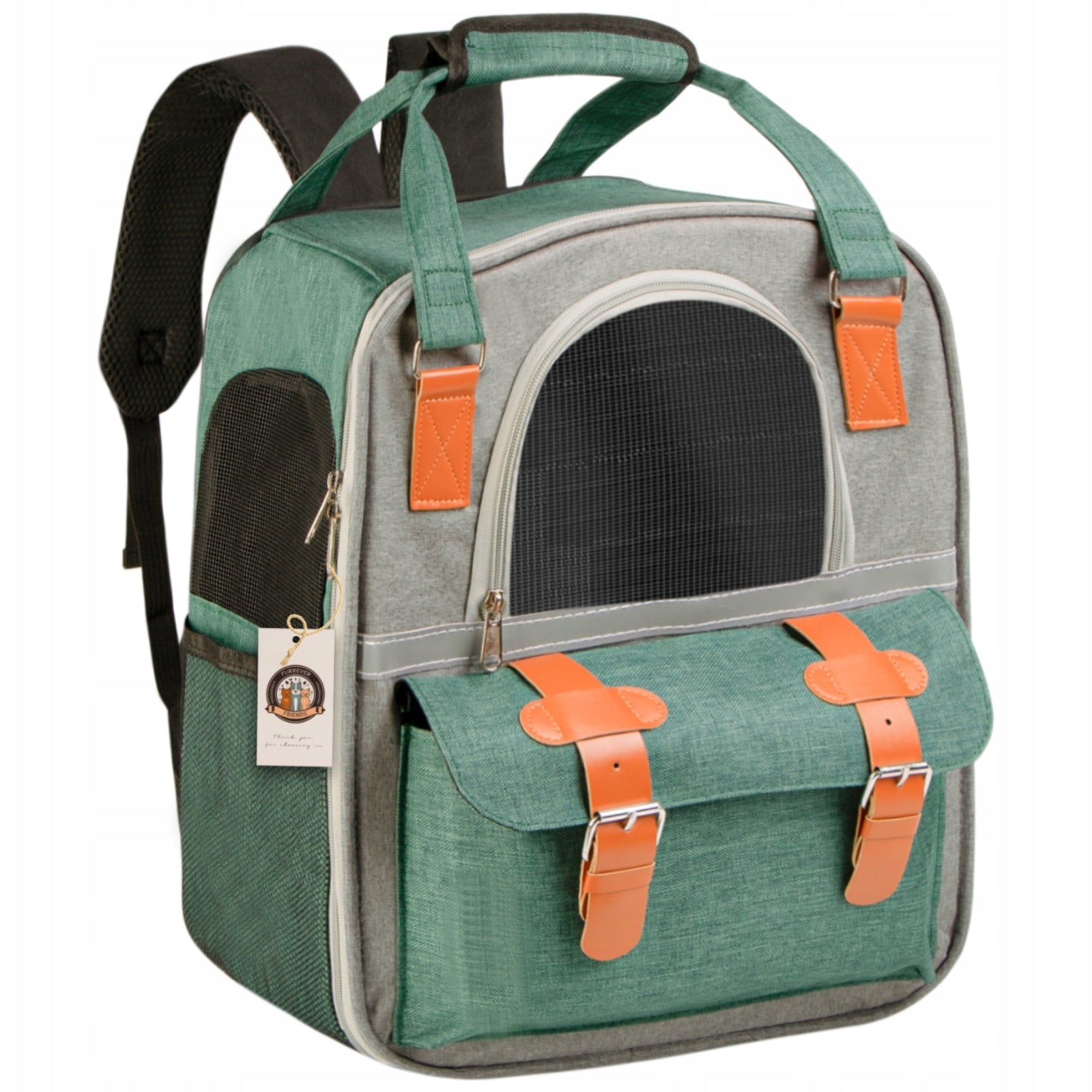 CAT DOG BACKPACK LIGHT NARROW WITH REFLECTIVE POCKETS AND VENTILATION