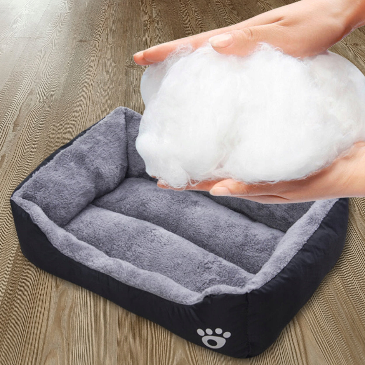 CAT DOG BED 90X70 XXL WATERPROOF PILLOW PLAYPEN PILLOW COUCH Length 90 cm