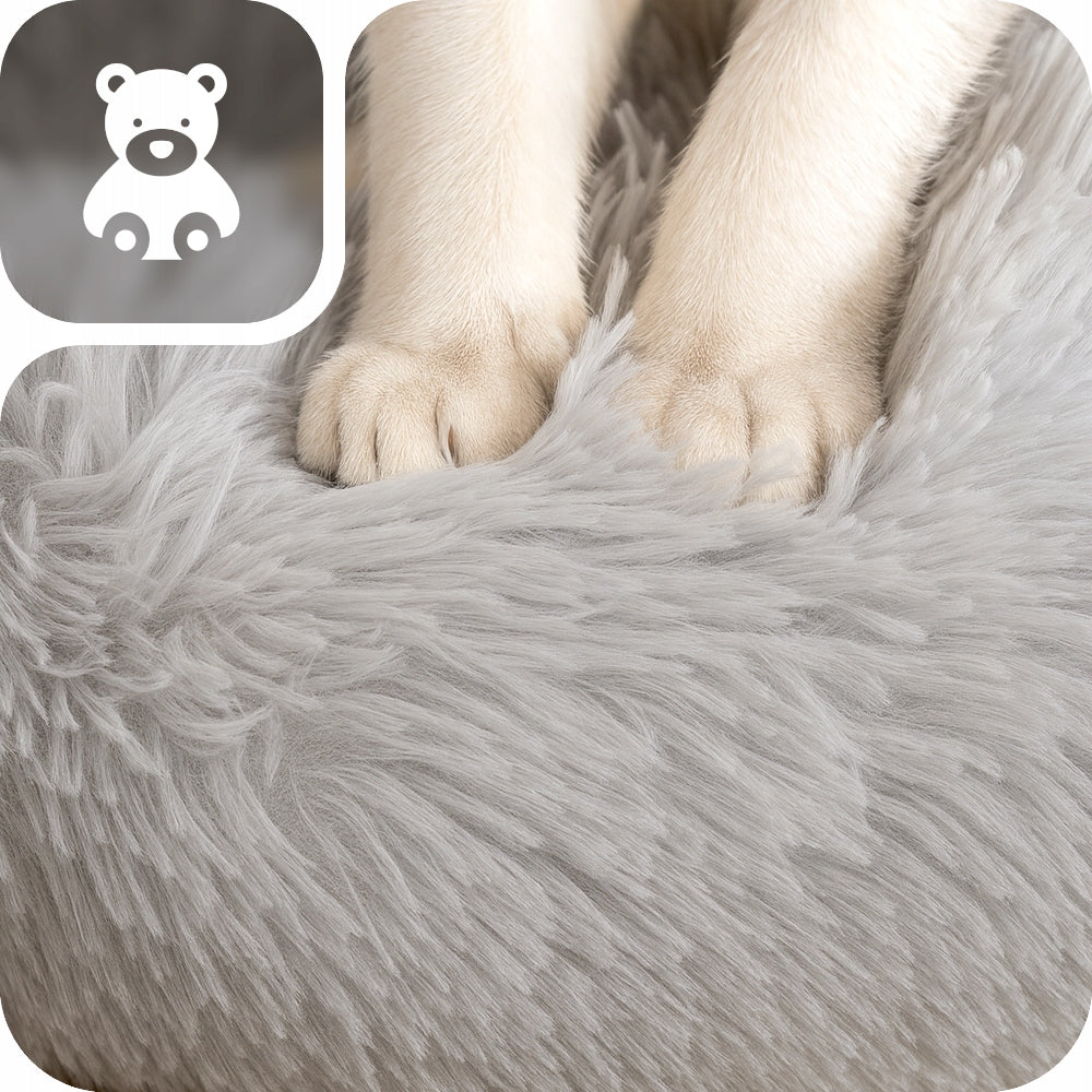 CAT DOG BED MAT PLAYPEN BEDDING SOFT PILLOW SHAGGY XXL 45 CM Length 45 cm