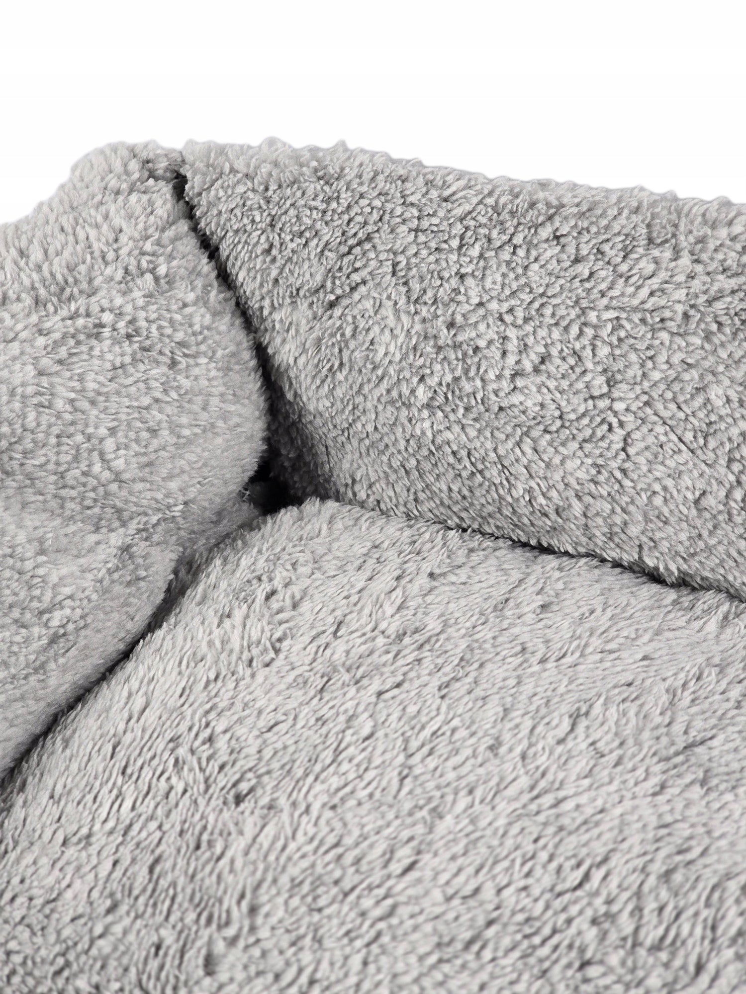 CAT DOG BED VELOUR LARGE BED PLAYPEN 75x55x13 +TOY BALL Trade name KOMFORTOWE LEGOWISKO DLA MAŁY I ŚREDNICH PSÓW WELUROWE MIĘCIUTKIE SZARE PROSTOKĄTNE