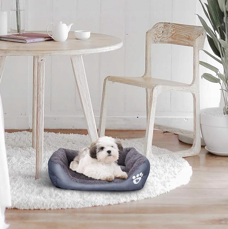 CAT DOG BED WATERPROOF SOFT 60x45cm SOFA PILLOW COUCH Length 60 cm