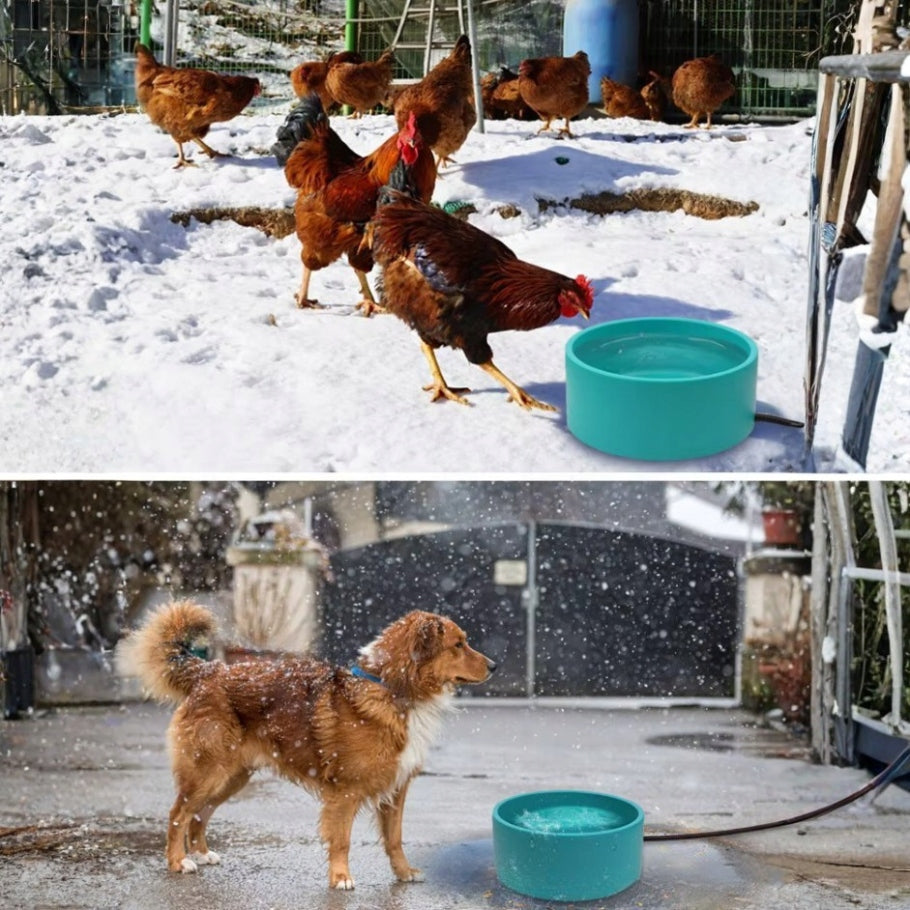 CAT DOG BOWL HEATED NON-SLIP WATER DRINKER THERMOSTAT LARGE Material made from a synthetic material