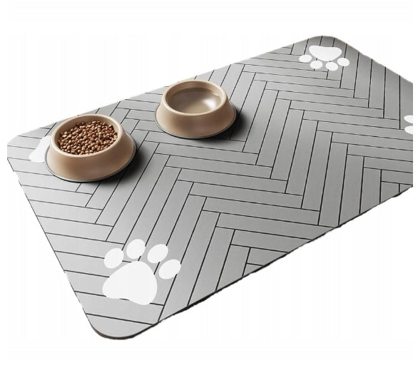 CAT DOG BOWL MAT PAD 40 X 30 CM WATERPROOF NON-SLIP Material other material