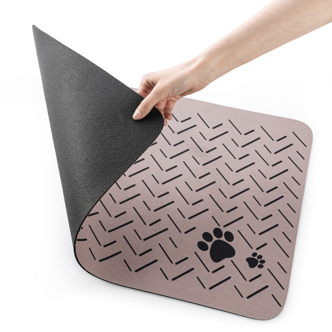 CAT DOG BOWL PAD 40x60 cm Non-Slip Mat Waterproof Material made from a synthetic material