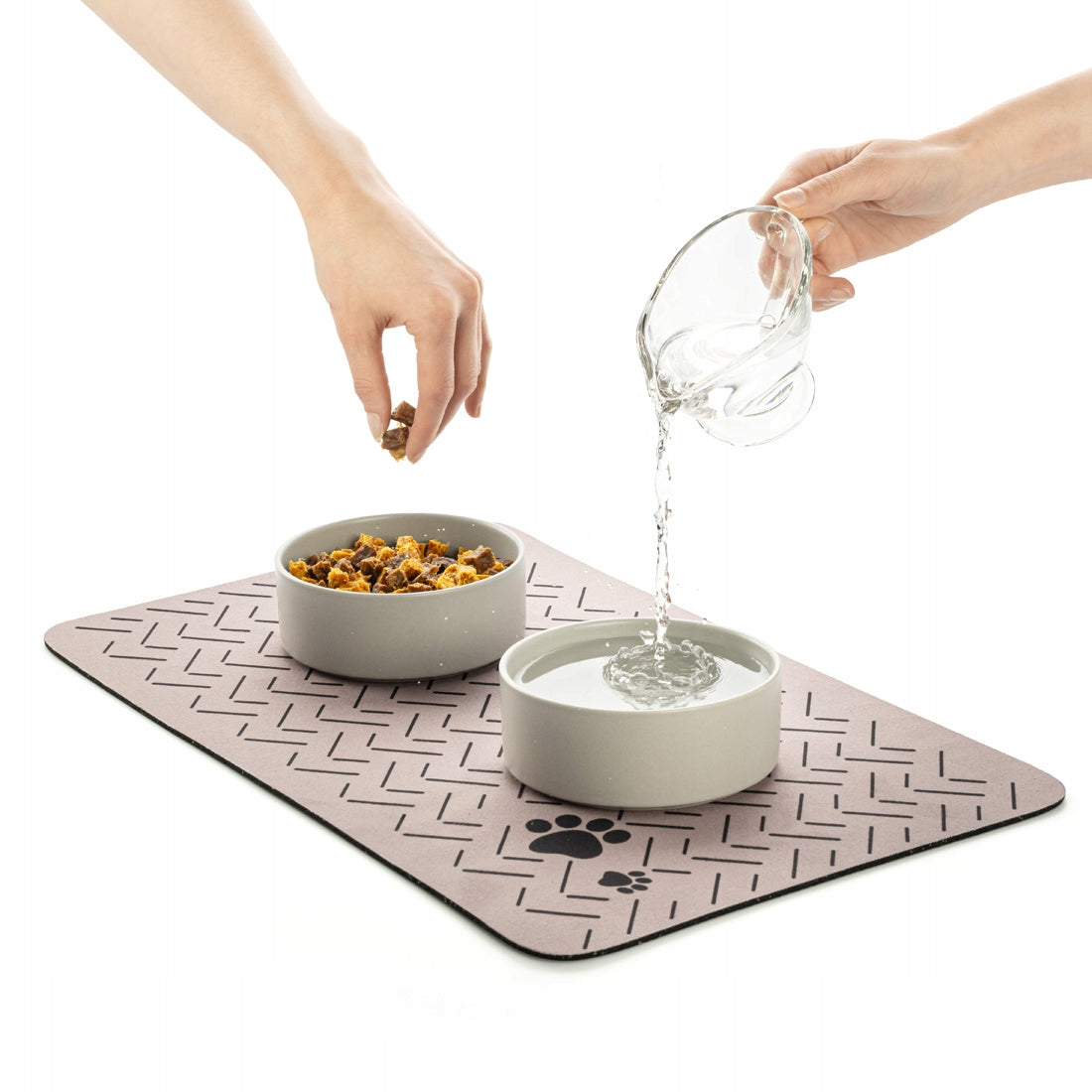 CAT DOG BOWL PAD 40x60 cm Non-Slip Mat Waterproof Trade name Mata pod miskę miski dla psa kota 40x60cm antypoślizgowa wodoodporna podkładka pod miskę dla psa