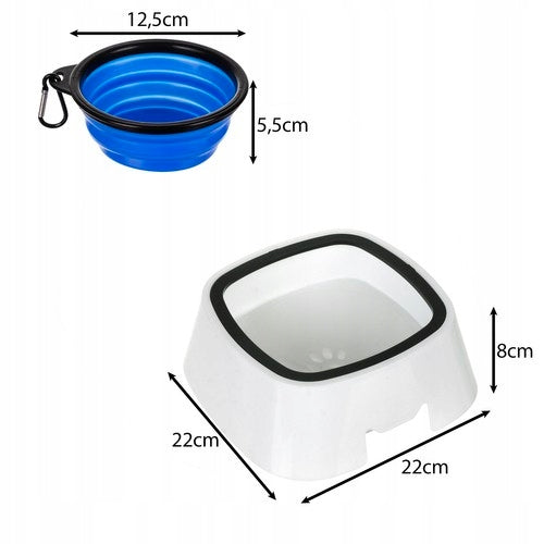 CAT DOG BOWL WATER DRINKER FLOATING NON-SPILL LARGE 1,5L +GIFT Trade name Pływająca Miska Niechlapiąca Dla Zwierząt x2