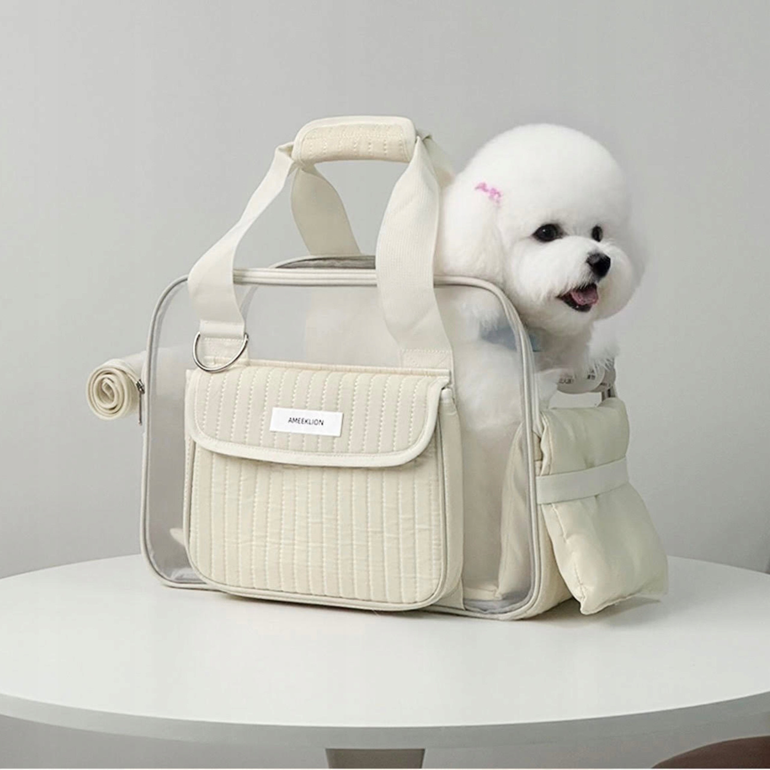 CAT DOG CARRIER BAG FOR A WALK ON A TRIP TO THE VET BREATHABLE Kind bag