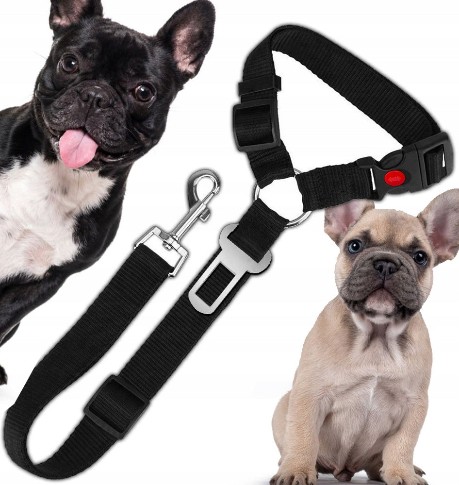 CAT DOG LEASH SEAT BELT FOR CAR HEADREST +PIN