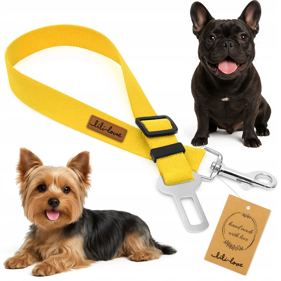 CAT DOG LEASH STRONG SEAT BELT FOR CAR ADJUSTABLE