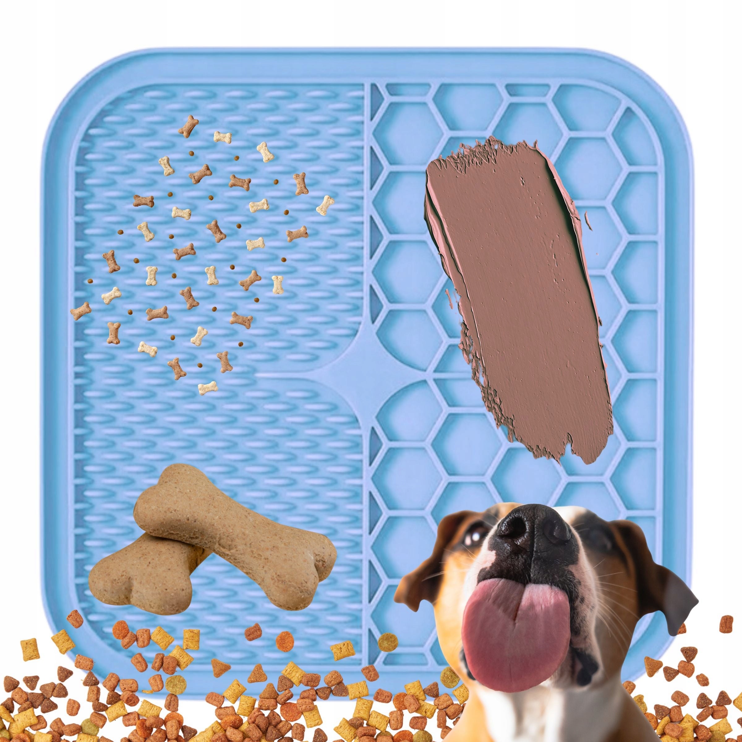 CAT DOG LICKING TRAY MAT SLOWING DOWN FOOD WITH SUCTION CUPS Capacity 0.01 l