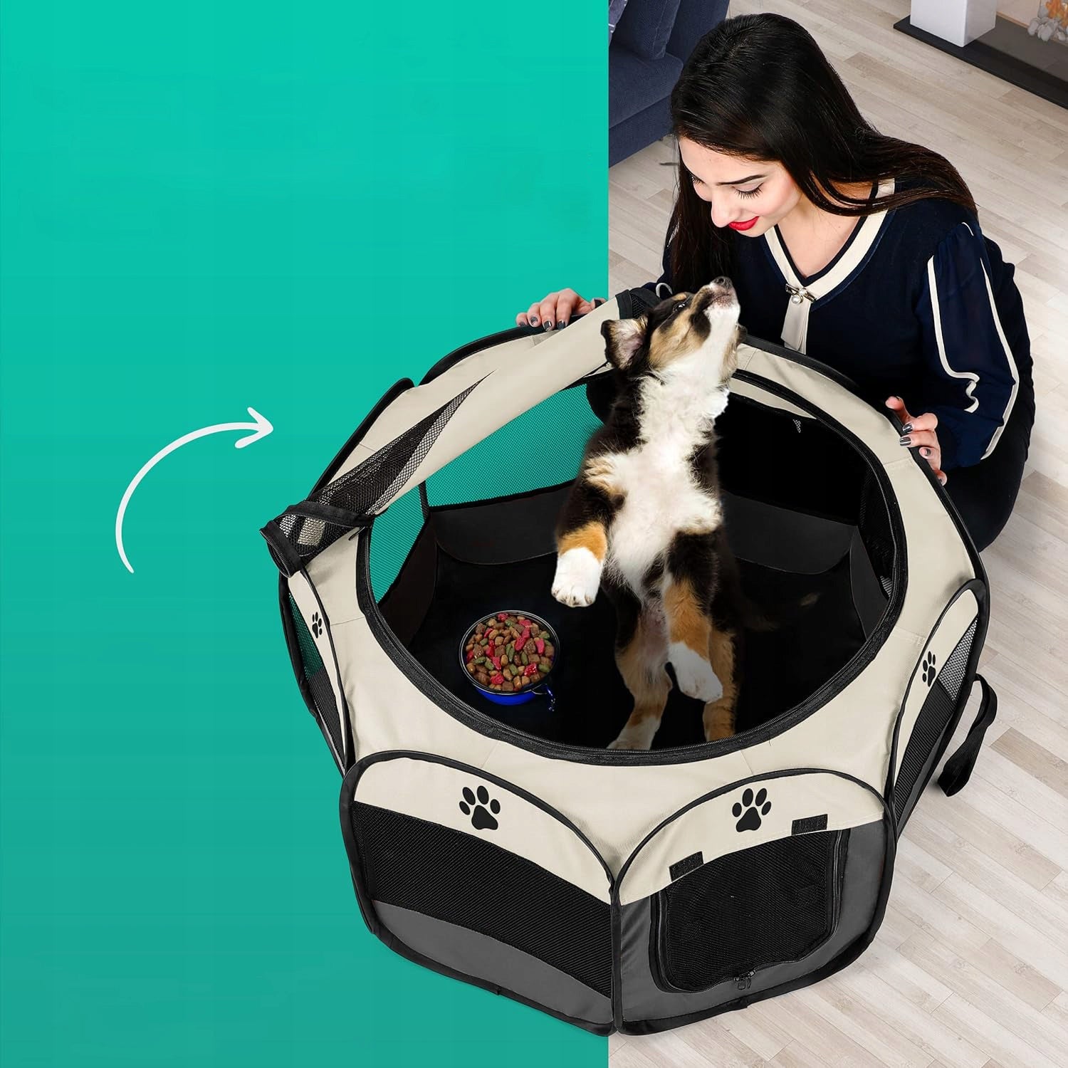 CAT DOG PET PLAYPEN FOR HOME FOLDING VENTILATION WATERPROOF 75x75cm Trade name LEGOWISKO KOJEC DLA PSA SKŁADANY DO DOMU LEGOWISKO DLA PSA KLATKA