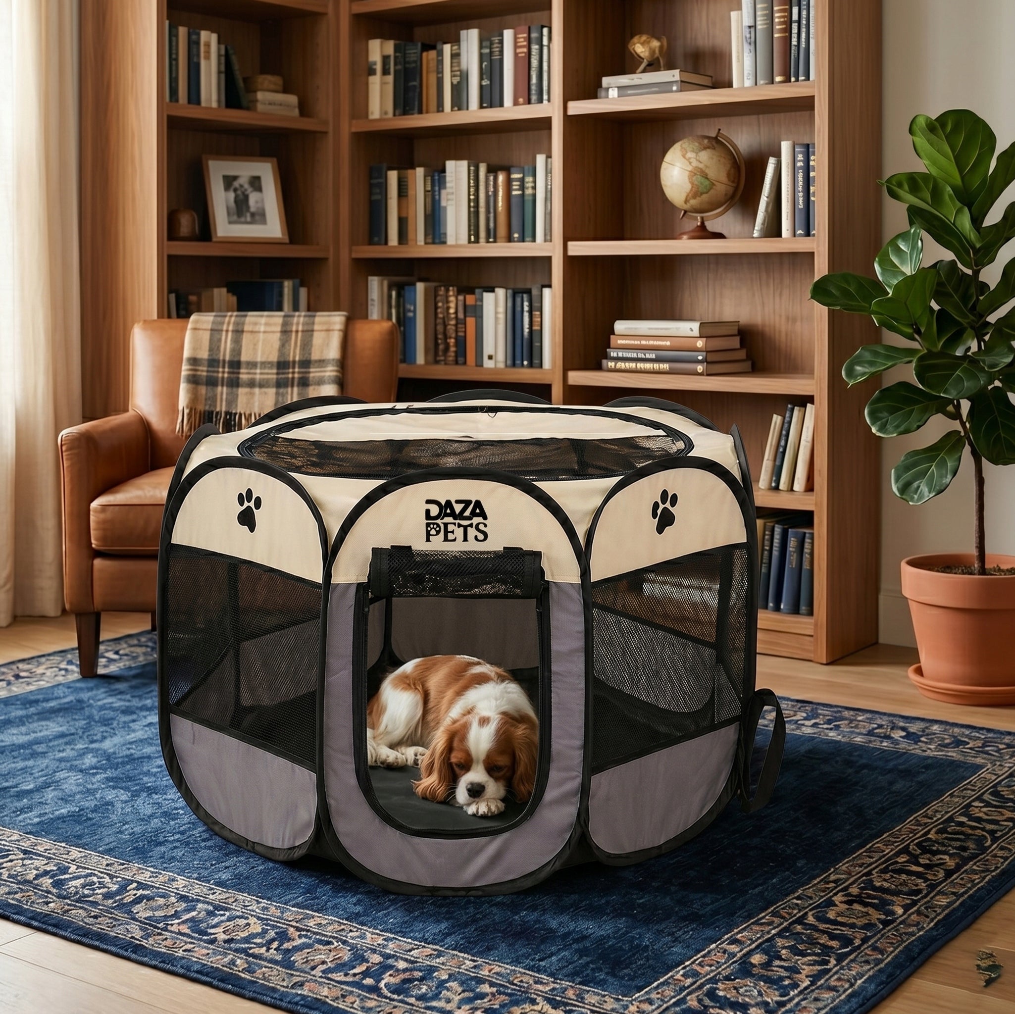 CAT DOG PET PLAYPEN FOR HOME FOLDING VENTILATION WATERPROOF 91x91cm Packaging status original