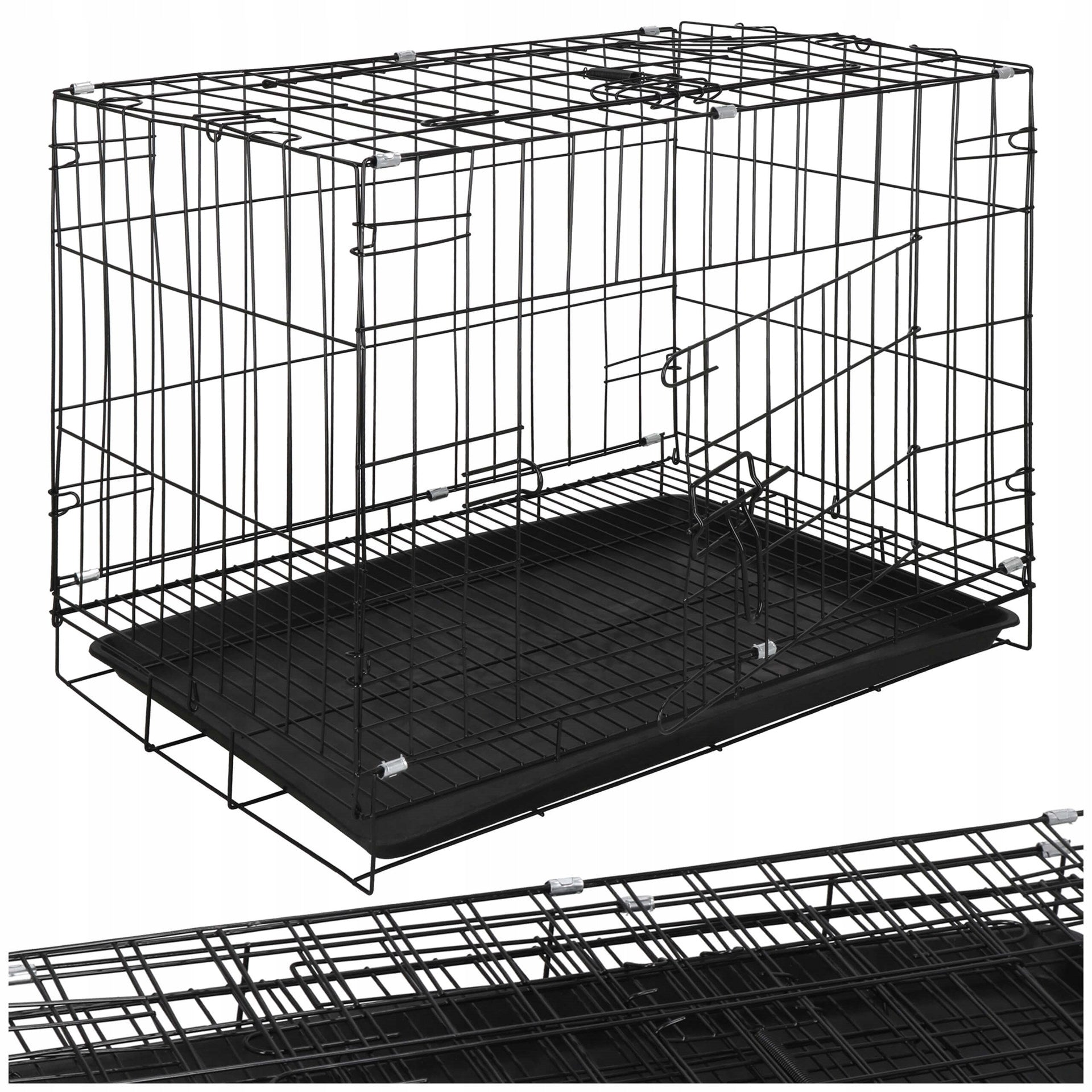 CAT DOG PLAYPEN CAGE STRONG METAL CATWALK FOLDING 60x50x42cm Packaging status original