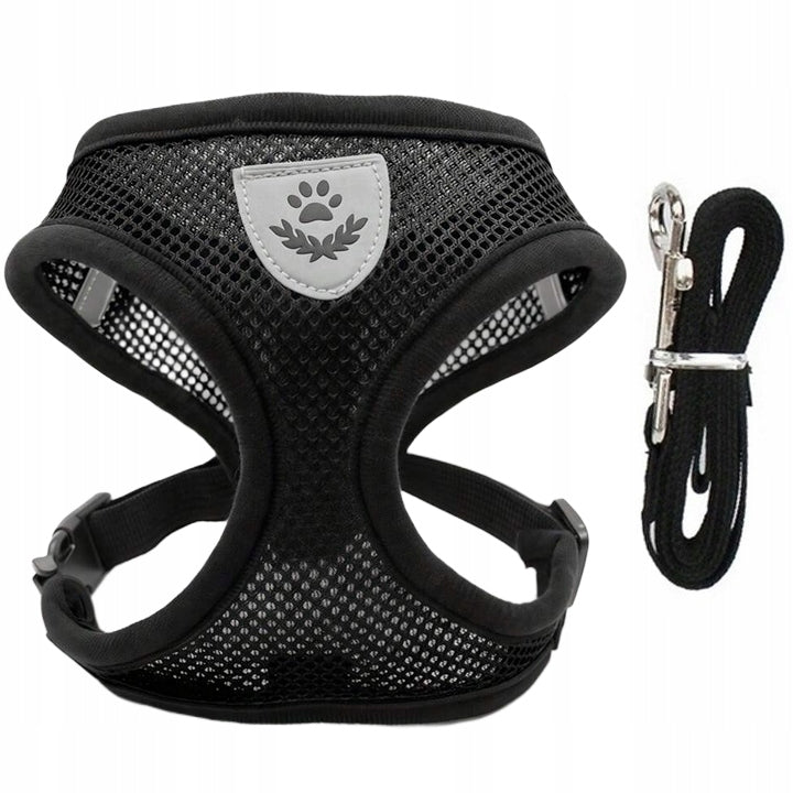 CAT DOG PRESSURE-FREE WALKING HARNESS S BREATHABLE COMFORTABLE WITH LEASH