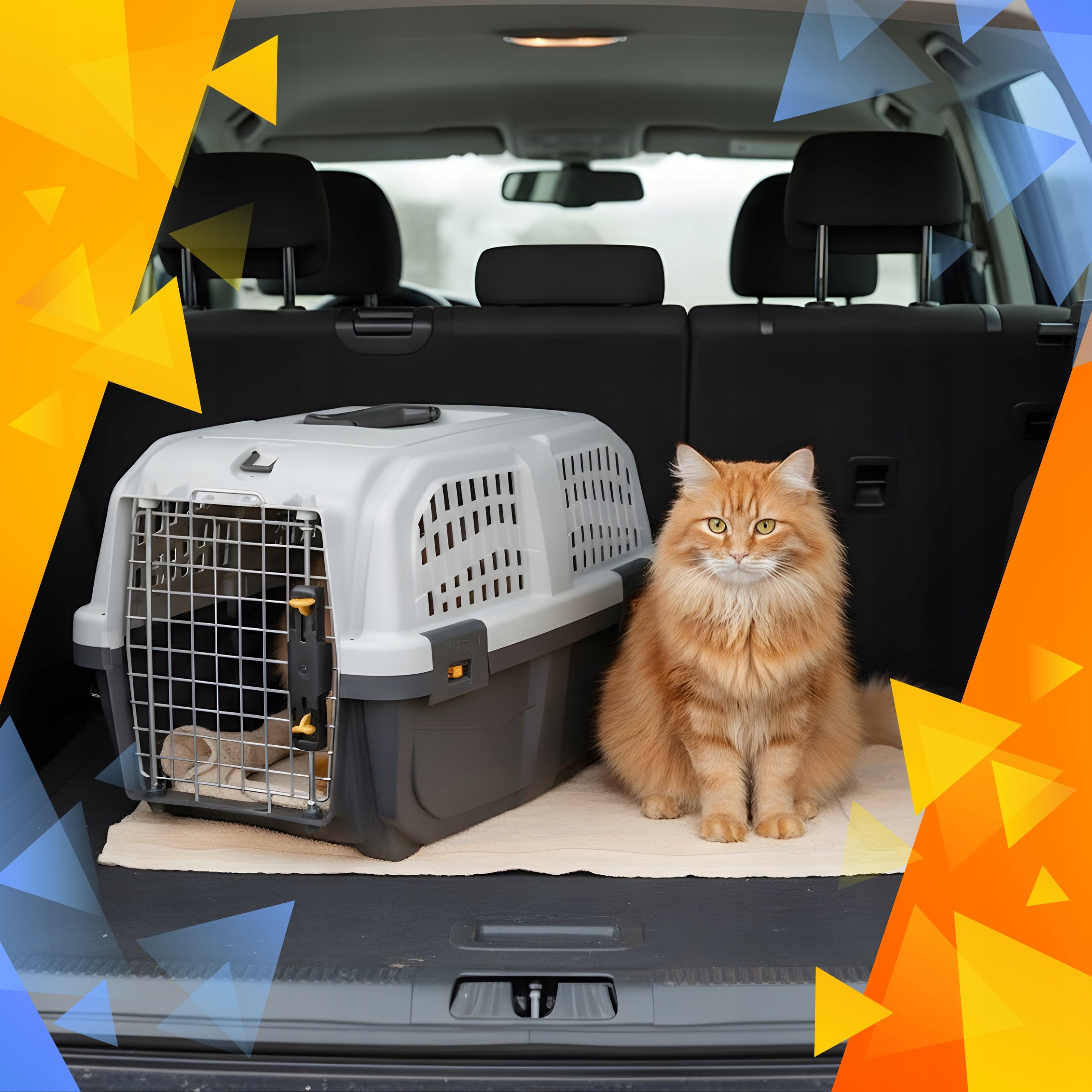 CAT DOG TRANSPORTER CAR AIRPLANE STRONG METAL DOOR CERTIFICATE Kind carrier