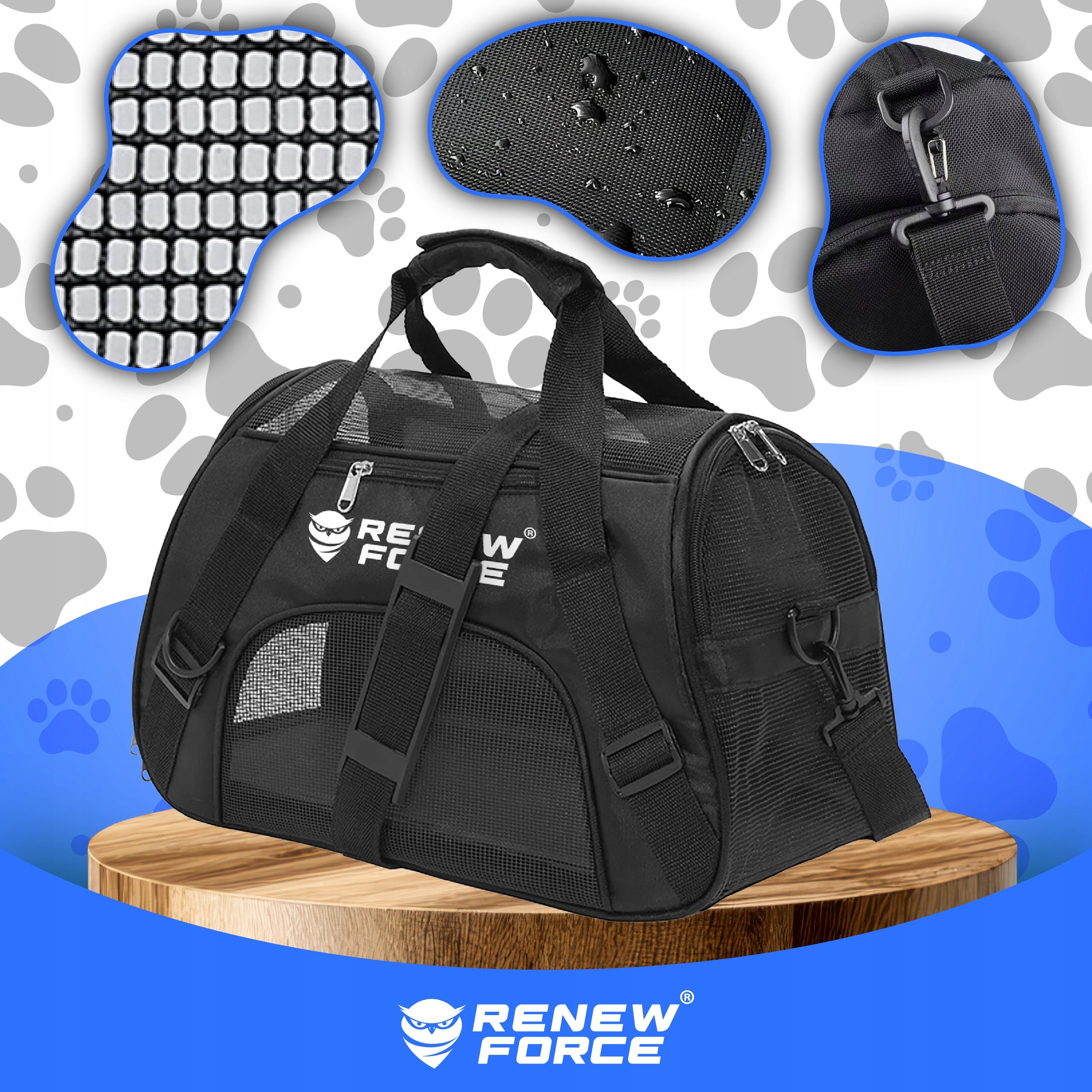 CAT DOG TRANSPORTER SHOULDER BAG FOLD-OUT PLAYPEN BED OPENING Trade name TORBA TRANSPORTOWA KOJEC WENTYLOWANY MOCNY UCHWYTY