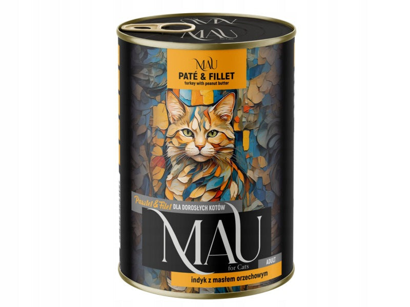 CAT FOOD MAU P&F TURKEY WITH PEANUT BUTTER 400G