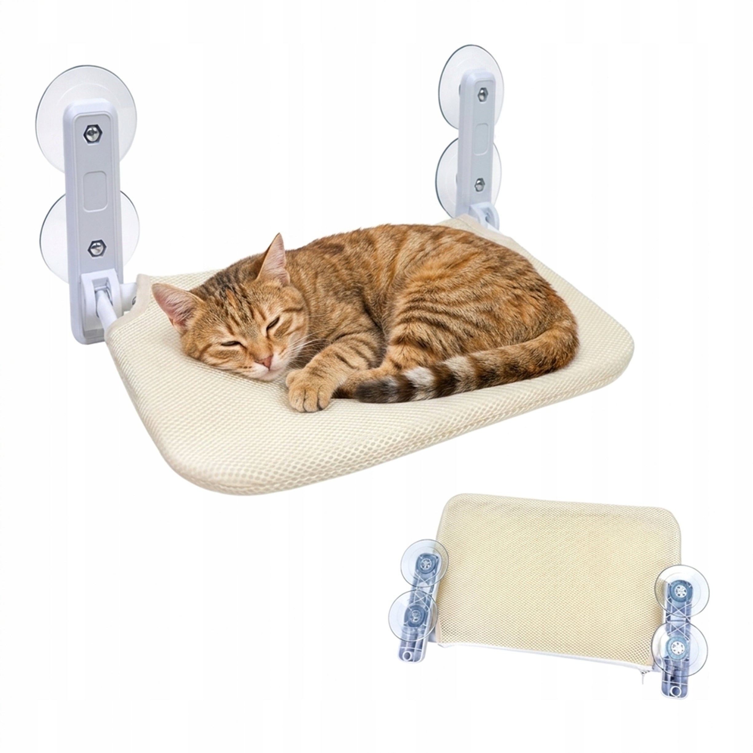 CAT HAMMOCK FOR WINDOW GLASS SUCTION CUP BED FOLDING MERINGUE