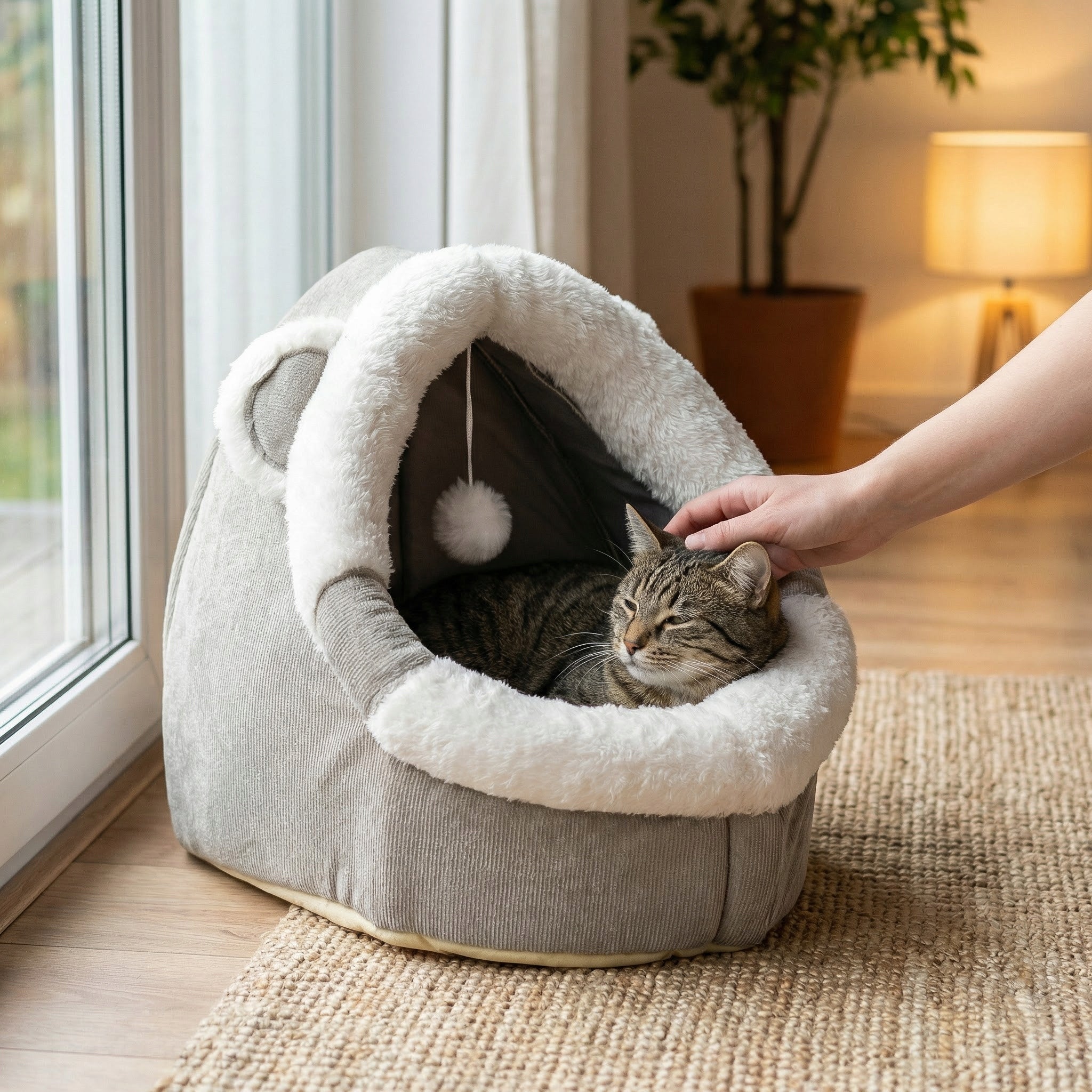 CAT HOUSE BED BOOTH PLUSH SOFT PLAYPEN KENNEL BEDDING MONTESSA Trade name 5903843212683
