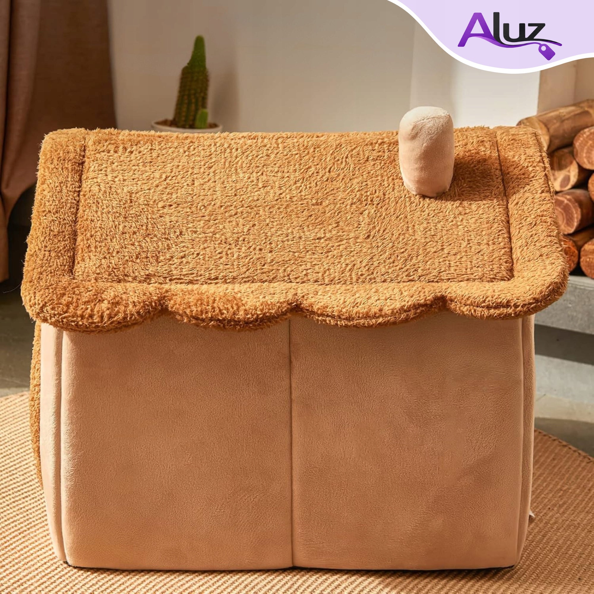 CAT HOUSE BED BOOTH PLUSH SOFT PLAYPEN PILLOW KENNEL BED Kind outdoor cat house