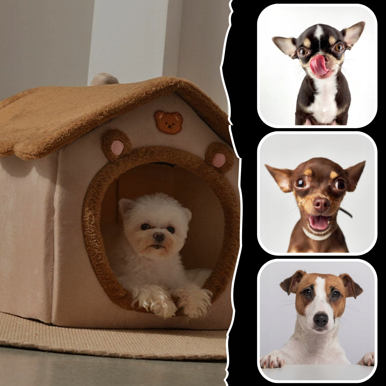 CAT HOUSE DOG BED KENNEL BED BEDDING PLAYPEN PILLOW COUCH Length 45 cm