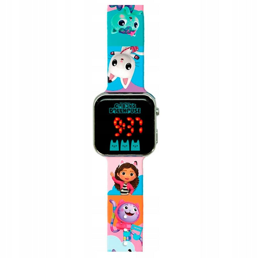 CAT HOUSE GABI CHILDREN'S WATCH DIGITAL LED HAND PANDUŚ MERMAID Brand Kids Euroswan