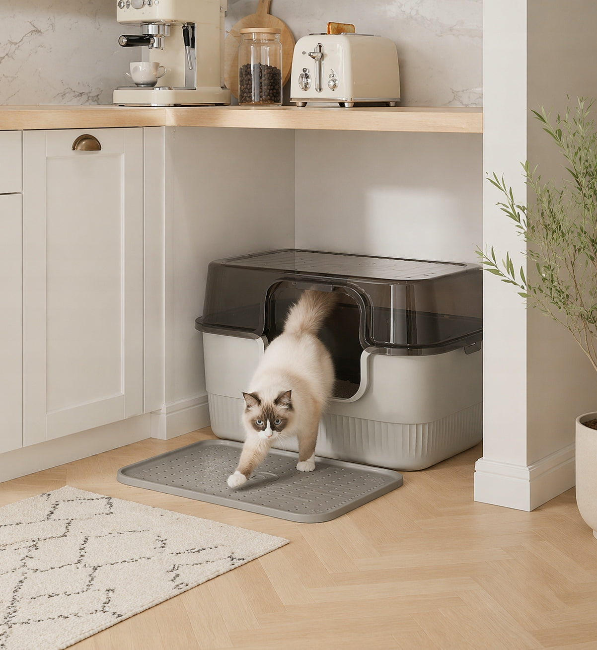 CAT LITTER BOX LARGE CLOSED COVERED MAT Manufacturer code KOT37