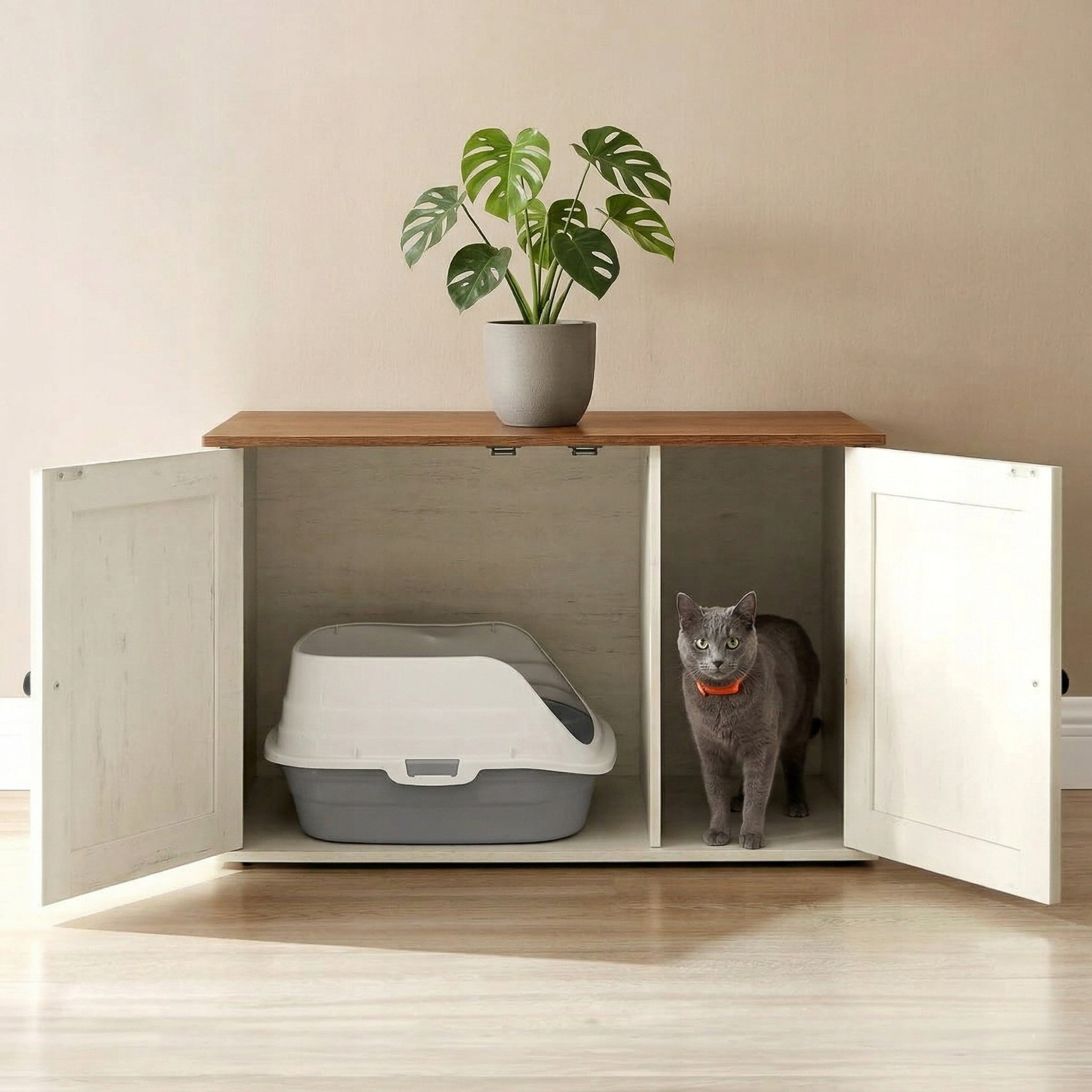 CAT LITTER BOX LARGE FOR LITTER SPATULA TOILET OPEN WITH FRAME HIGH RIM Manufacturer code KUWETA DLA KOTA WYSOKA OTWARTA DUŻA
