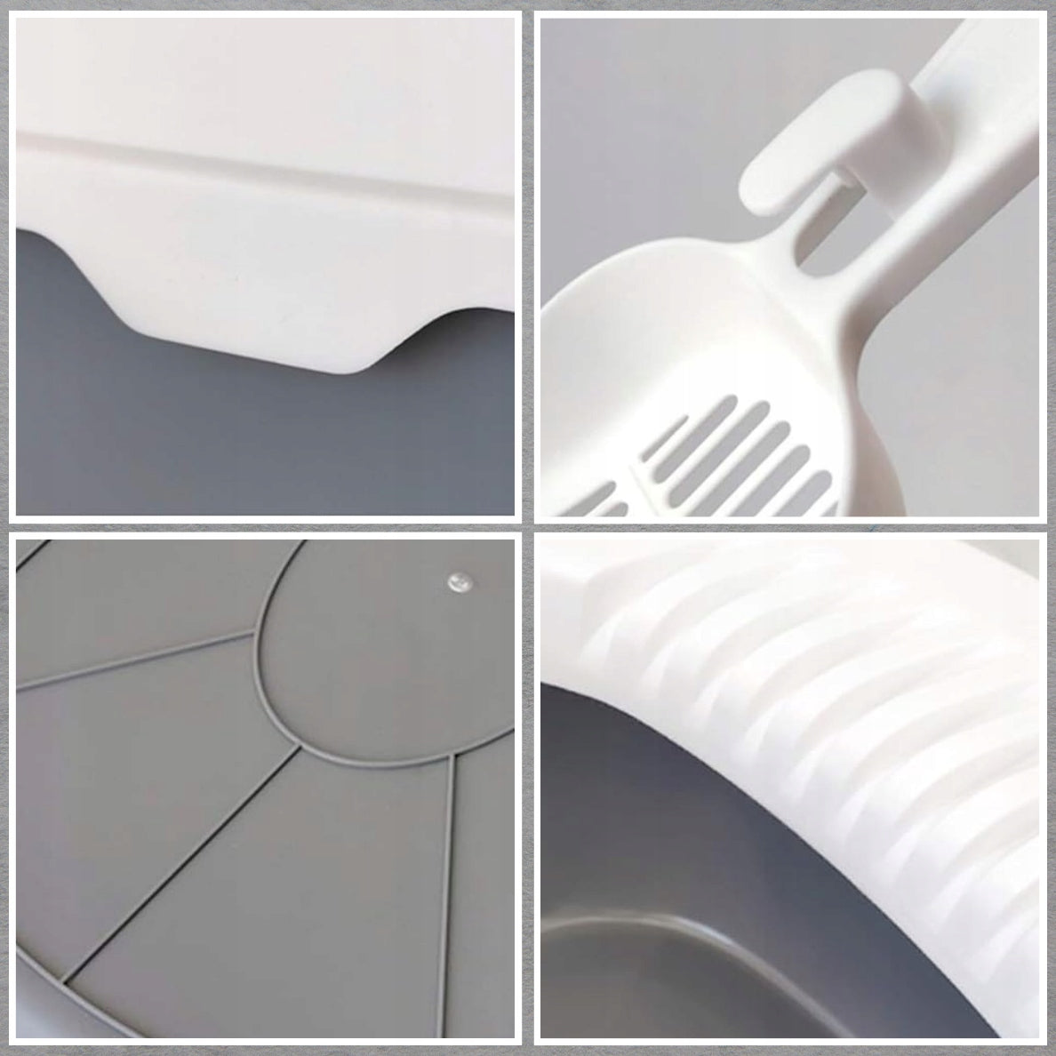 CAT LITTER BOX OPEN TO LITTER LARGE TOILET DURABLE STURDY + SPATULA Kind litter box filters