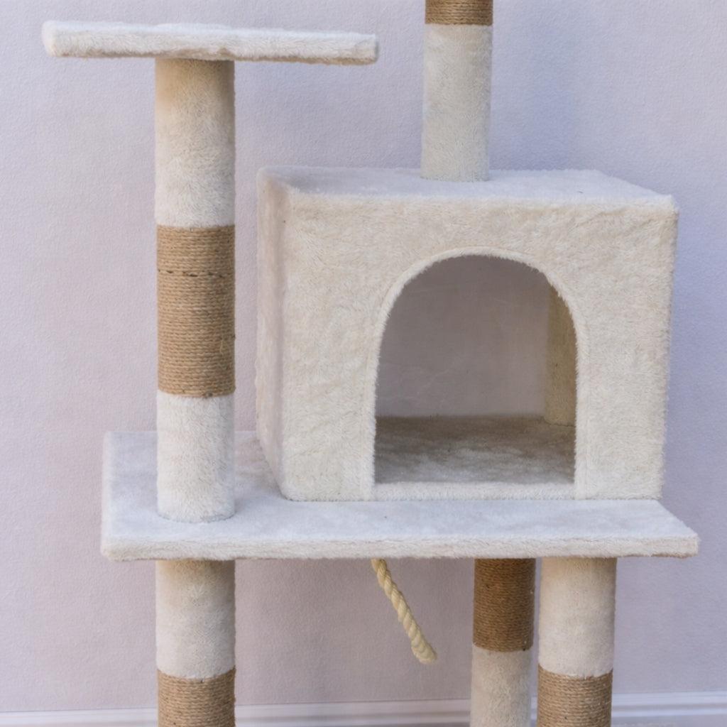 CAT SCRATCHER 154cm! Tall STRONG LARGE Bed 6 levels SIZAL Cats Height (cm) 101 - 160 cm