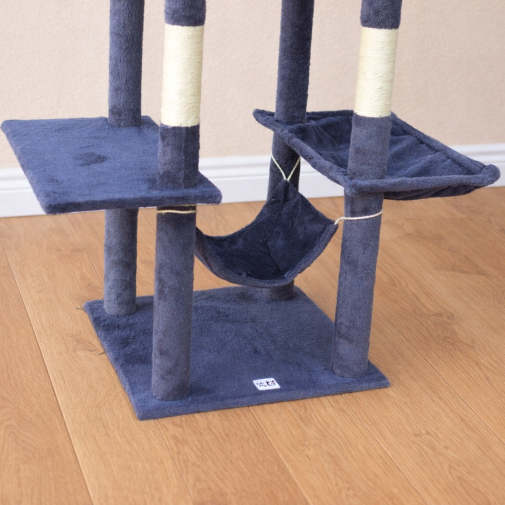 CAT SCRATCHER 175cm High Tower HOUSE BOOTH HAMMOCK Bed Toy LARGE Kind tall scratching post