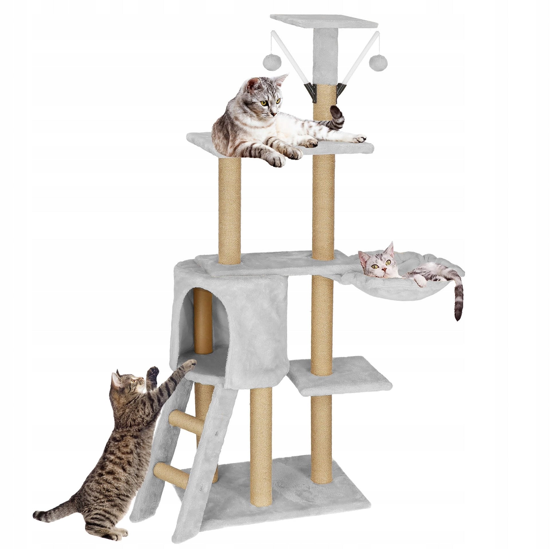 CAT SCRATCHER BED LARGE COTTAGE toy POST SISAL BOOTH 8 LEVELS Packaging status original