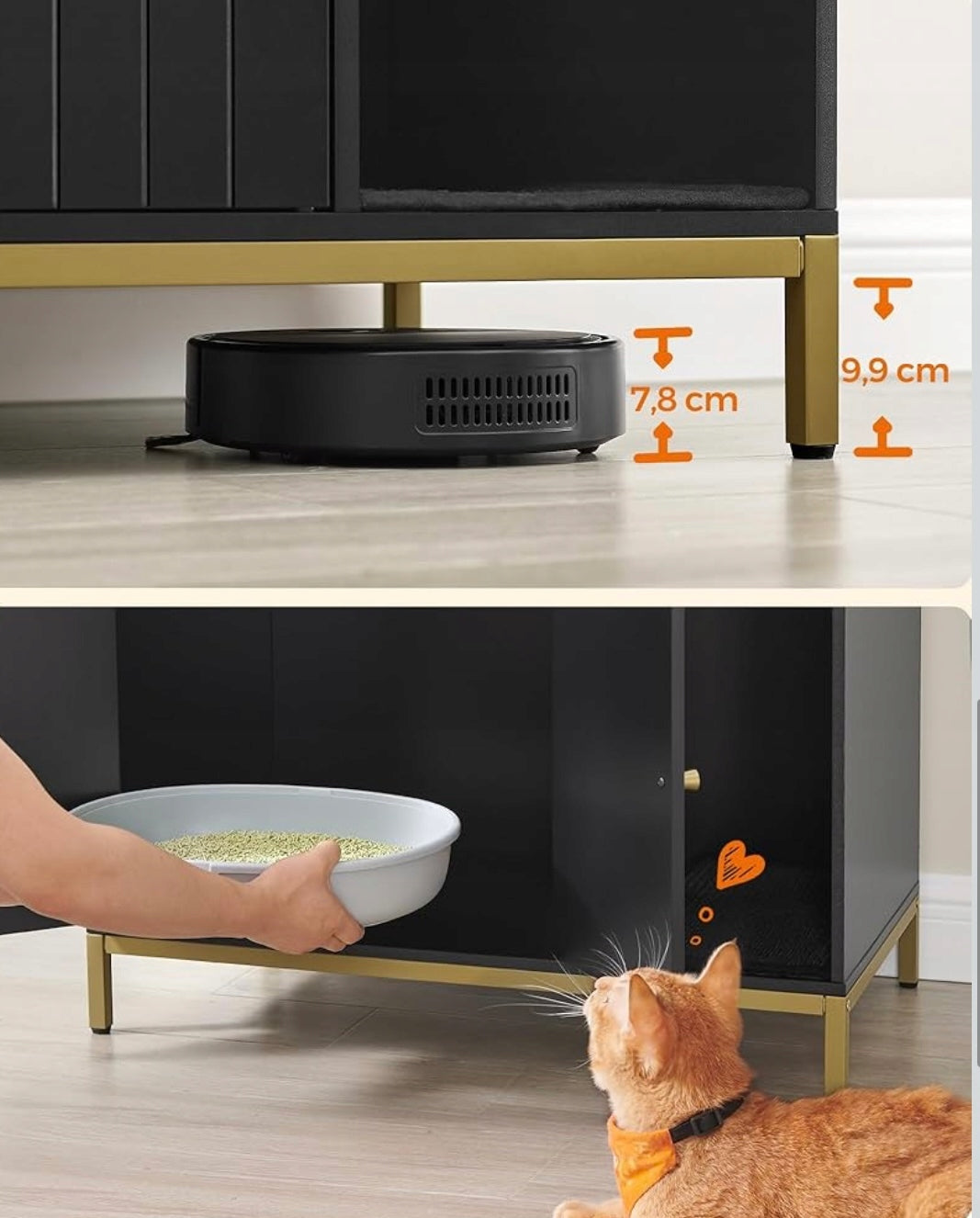 CAT SCRATCHER CABINET COTTAGE BED CAVE LITTER BOX CHEST OF DRAWERS BOOKCASE MAT! Length 50 cm