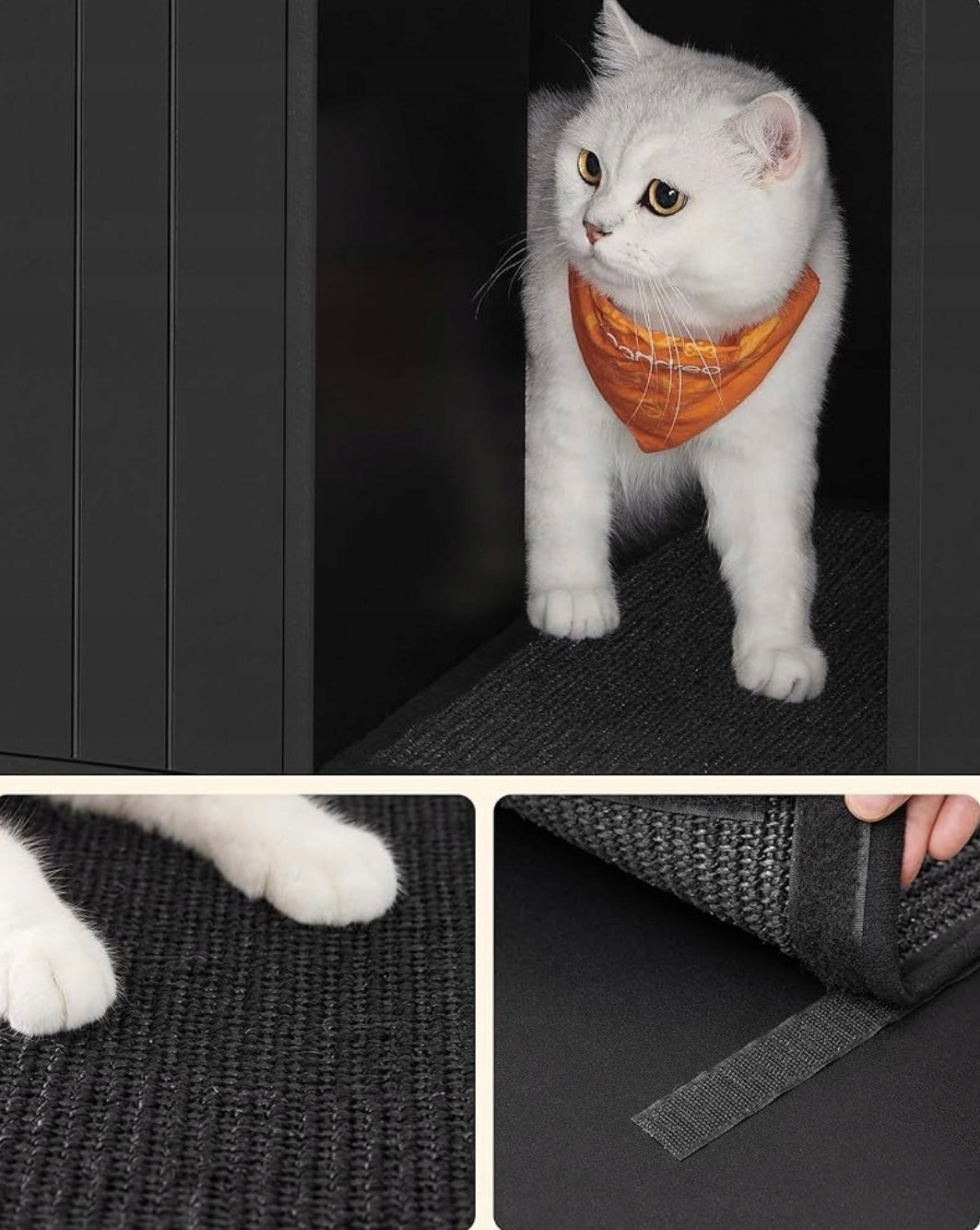 CAT SCRATCHER CABINET COTTAGE BED CAVE LITTER BOX CHEST OF DRAWERS BOOKCASE MAT! Product width 80 cm
