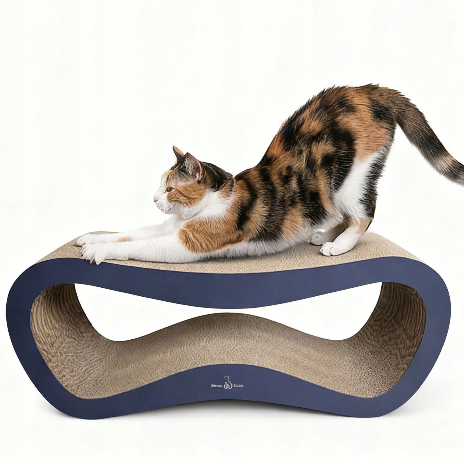 CAT SCRATCHER CARDBOARD LARGE BED 78x28x24 cm Mruu&Pruu