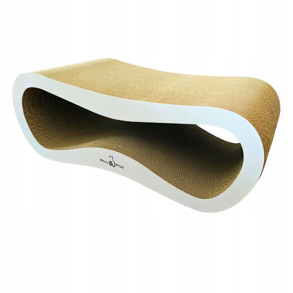 CAT SCRATCHER CARDBOARD LARGE LEON XXL BED 78x28x40 cm Mruu&Pruu Kind small scratching post wave bed scratching mats