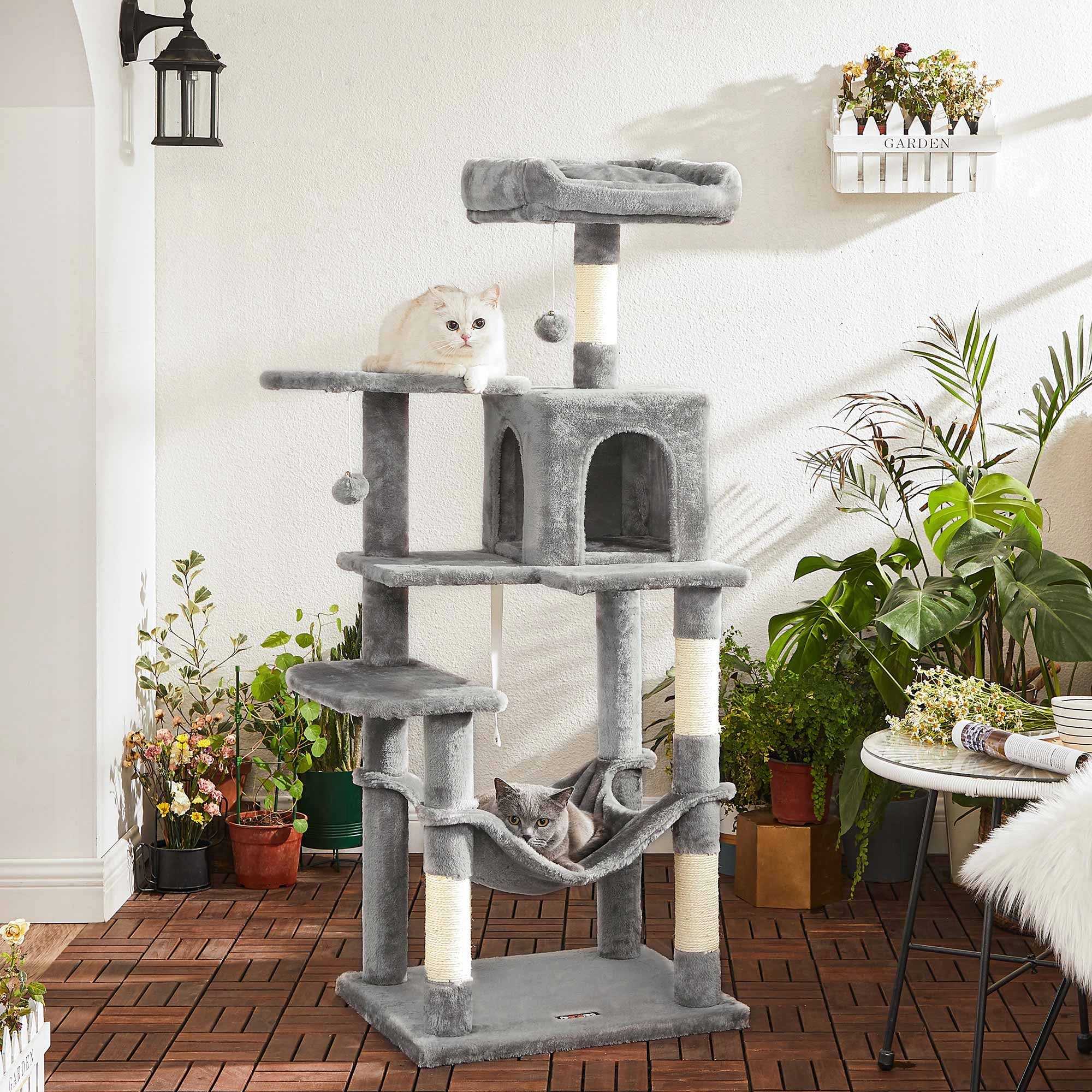 CAT SCRATCHER HIGH BED SCRATCHING POST TOWER TREE 6 LEVEL Kind tall scratching post bed scratching post scratching tower